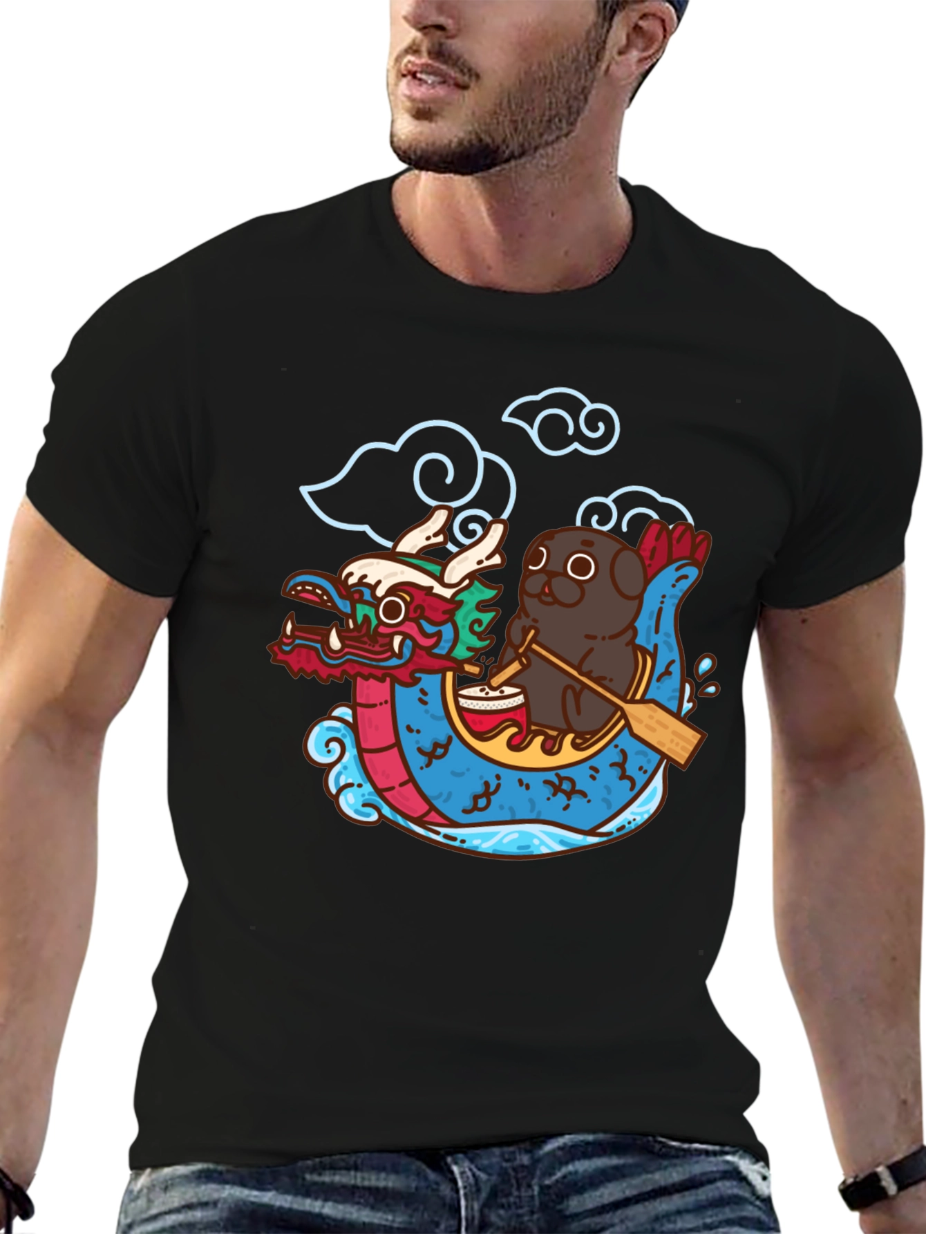 Dragon Boat Festival Pug T-Shirt