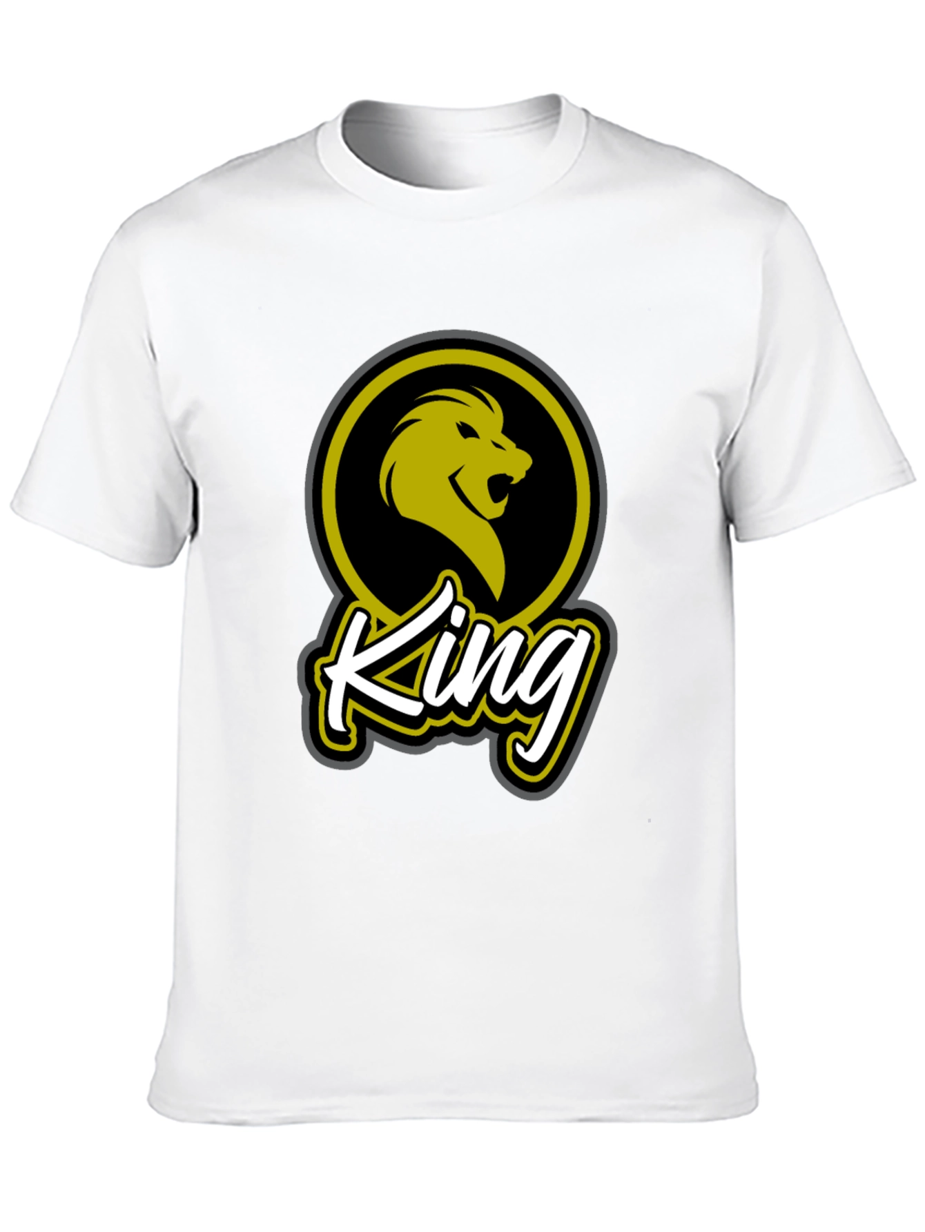 King Lion Graphic Tee - Stylish Black T-Shirt
