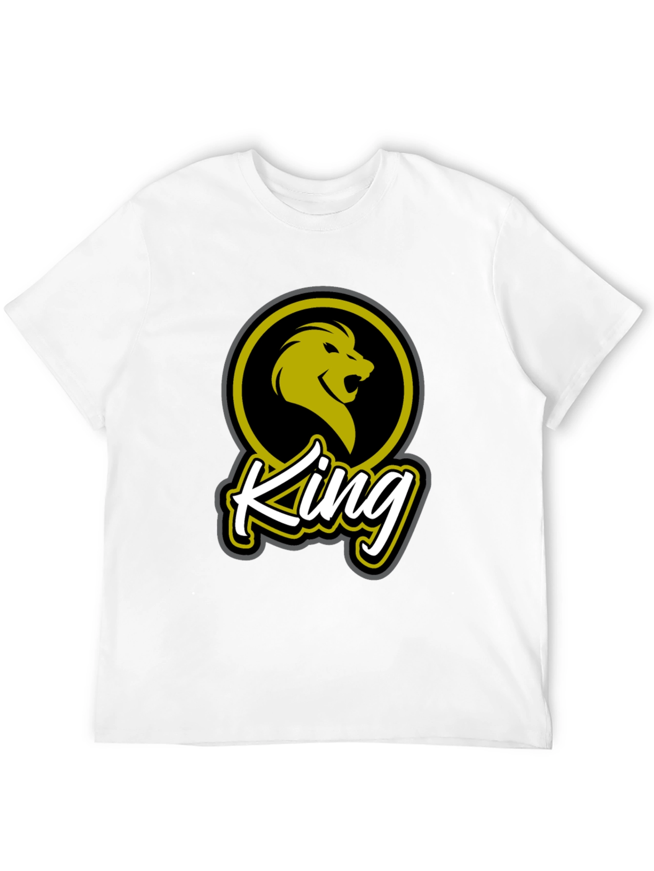 King Lion Graphic Tee - Stylish Black T-Shirt
