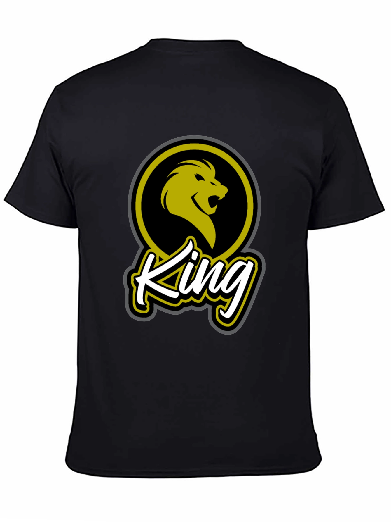 King Lion Graphic Tee - Stylish Black T-Shirt