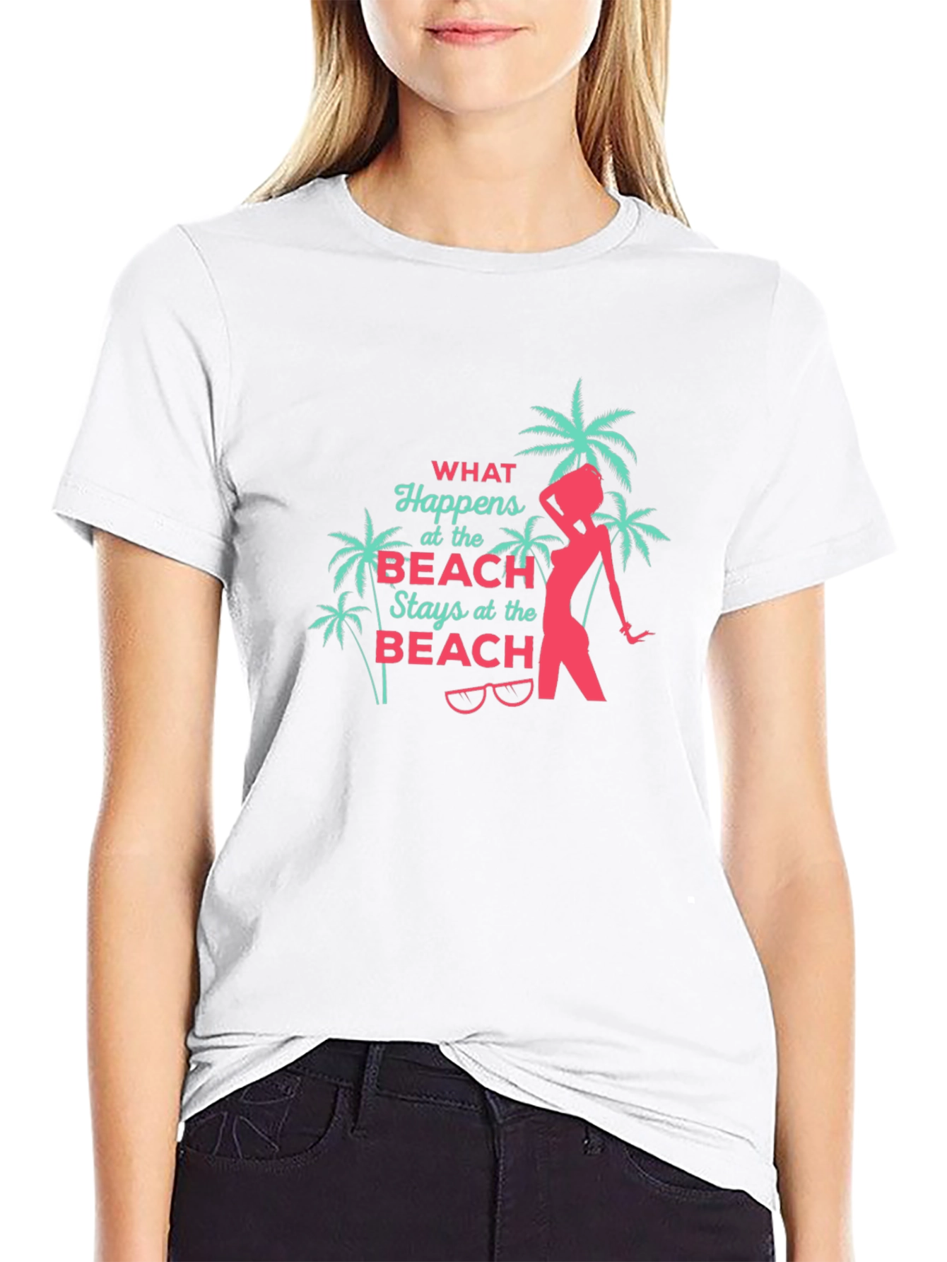 Beach Vibes Black T-Shirt