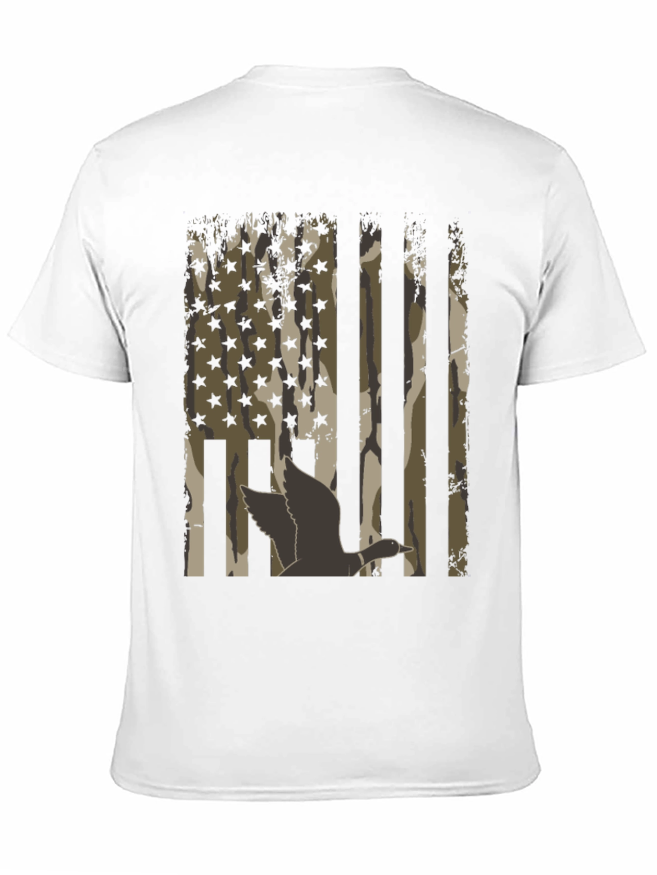 Duck Camo USA Flag T-Shirt