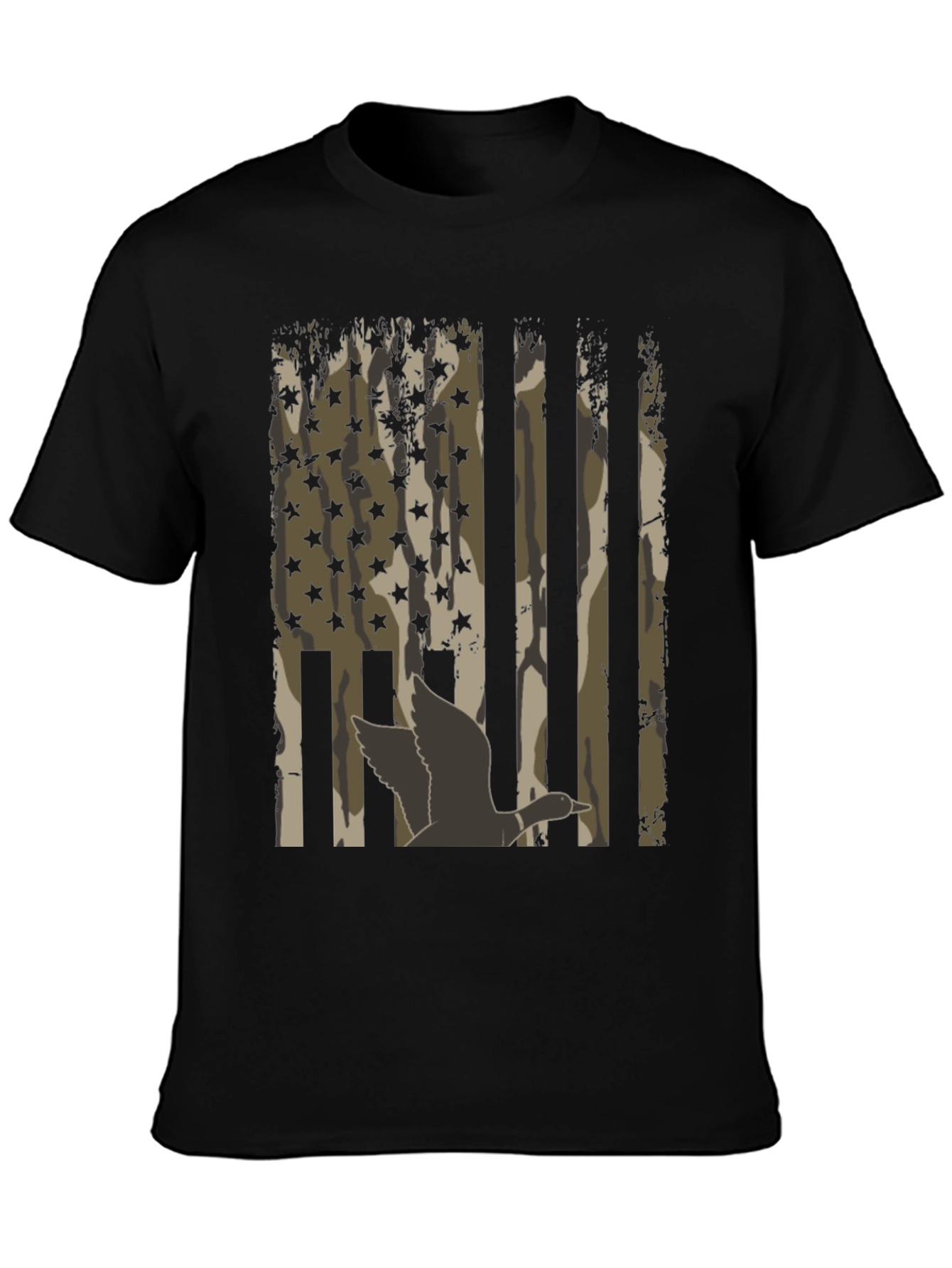 Duck Camo USA Flag T-Shirt