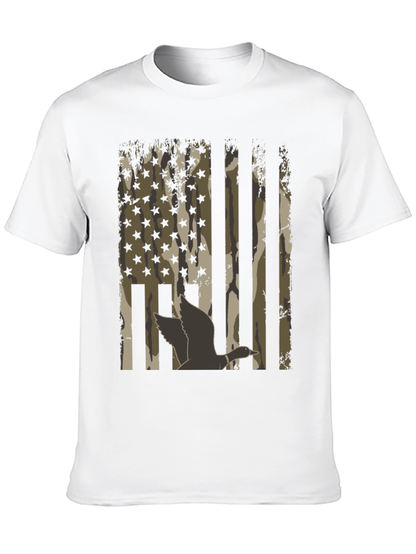 Duck Camo USA Flag T-Shirt