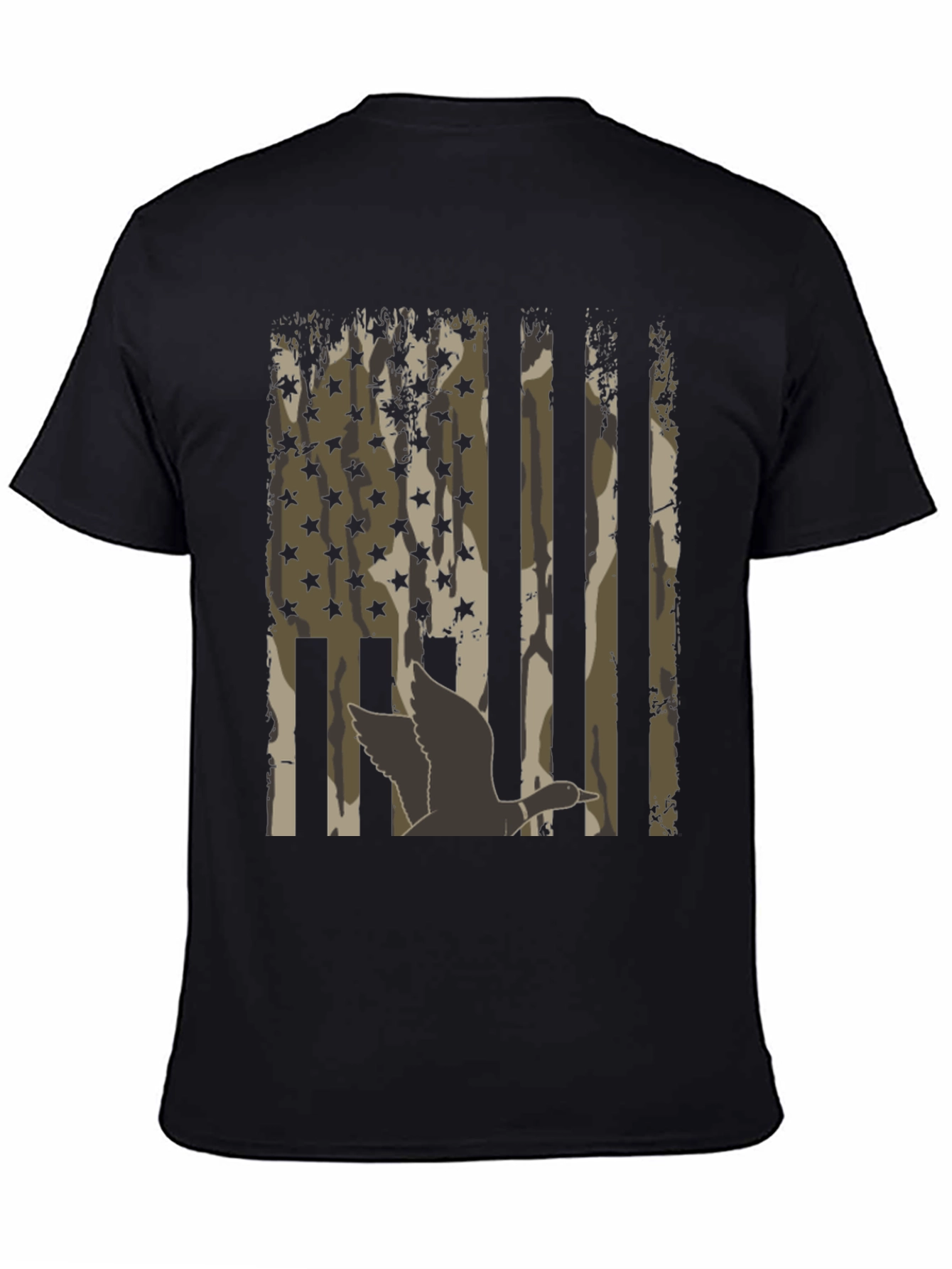 Duck Camo USA Flag T-Shirt