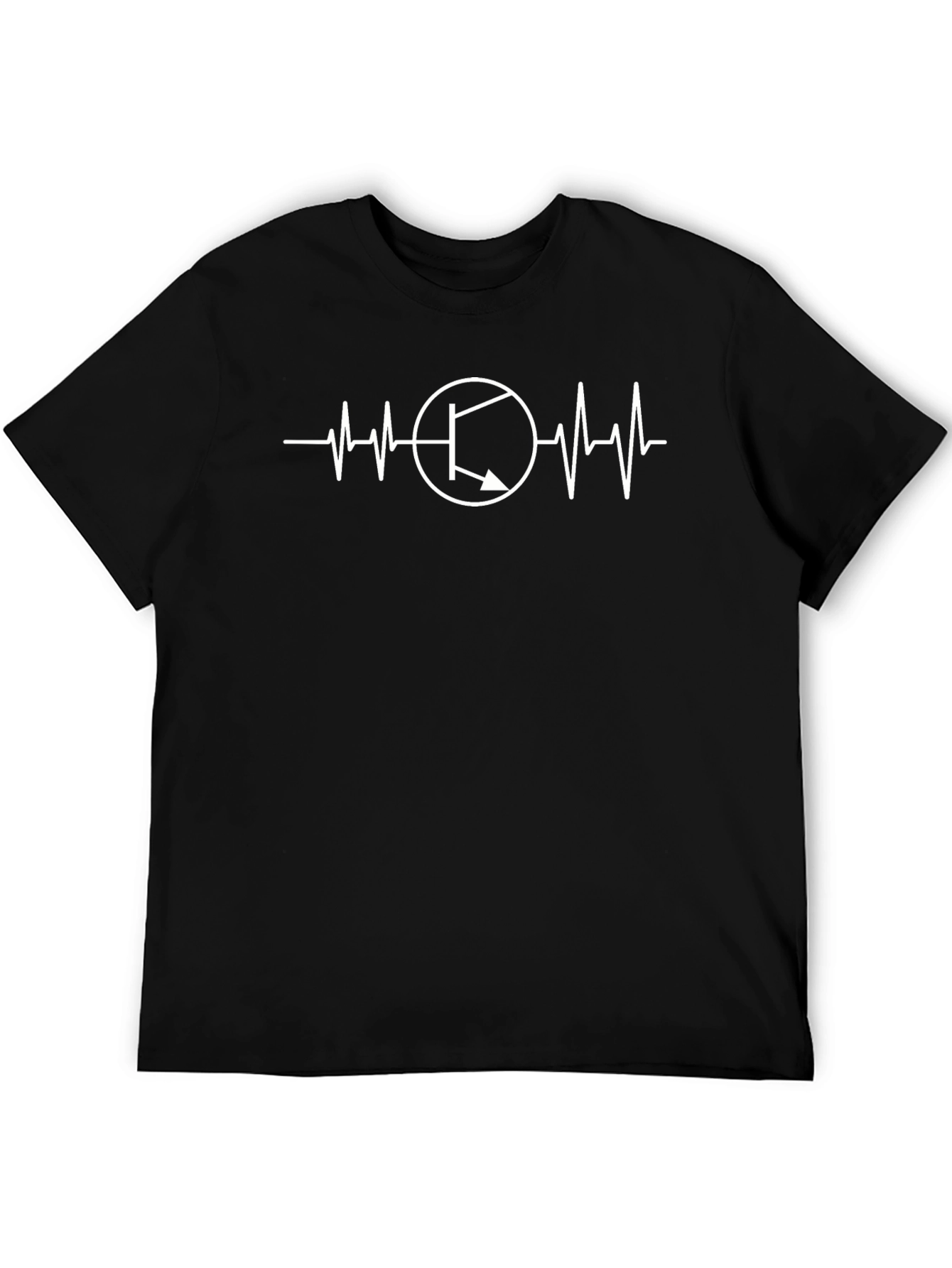 Electronics Heartbeat T-Shirt - Black