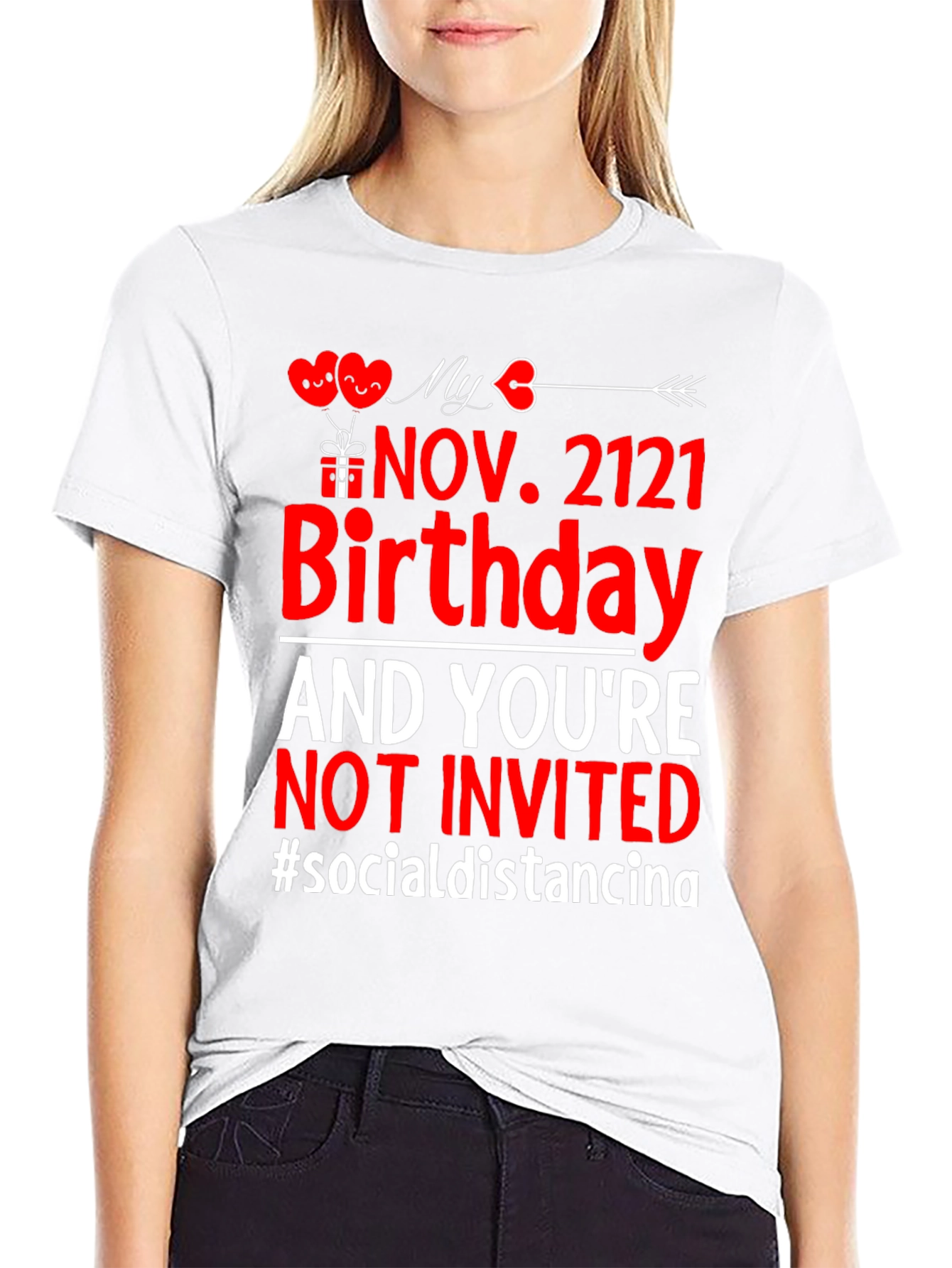 Social Distancing Birthday T-Shirt