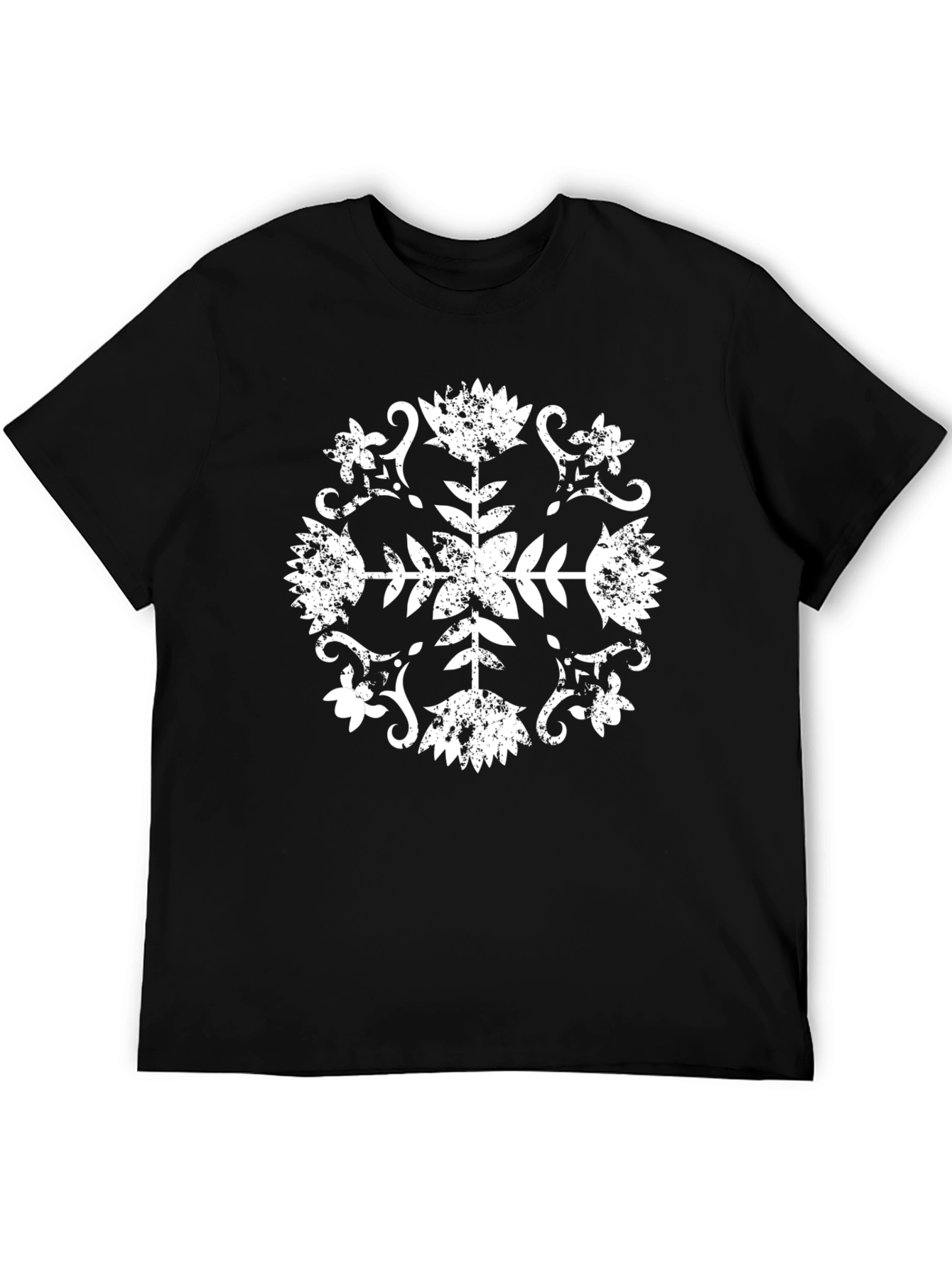 Distressed Floral Graphic Tee