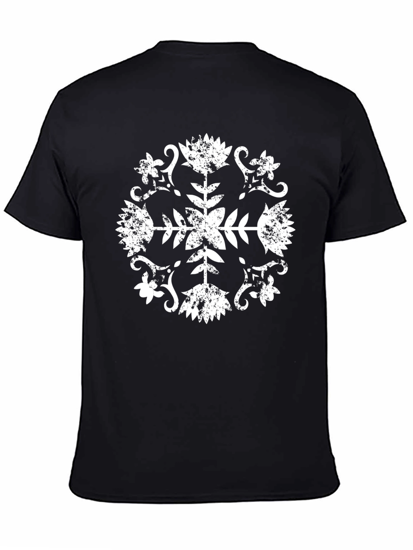 Distressed Floral Graphic Tee