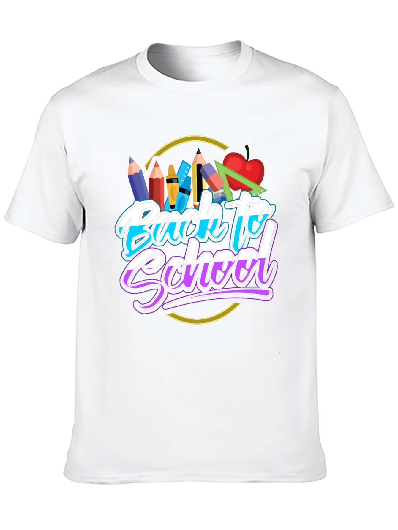 Back to School Graphic T-Shirt - Black