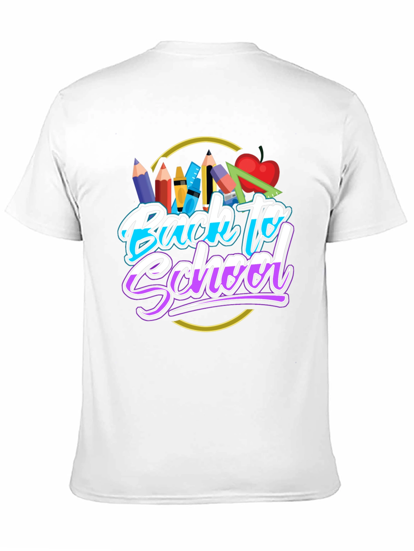 Back to School Graphic T-Shirt - Black