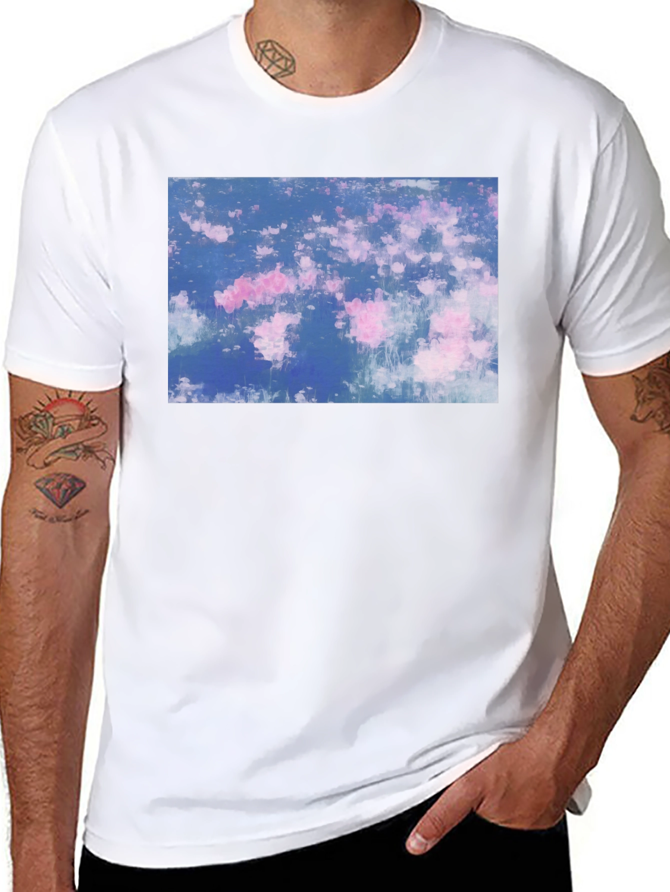 Floral Dream Black T-Shirt