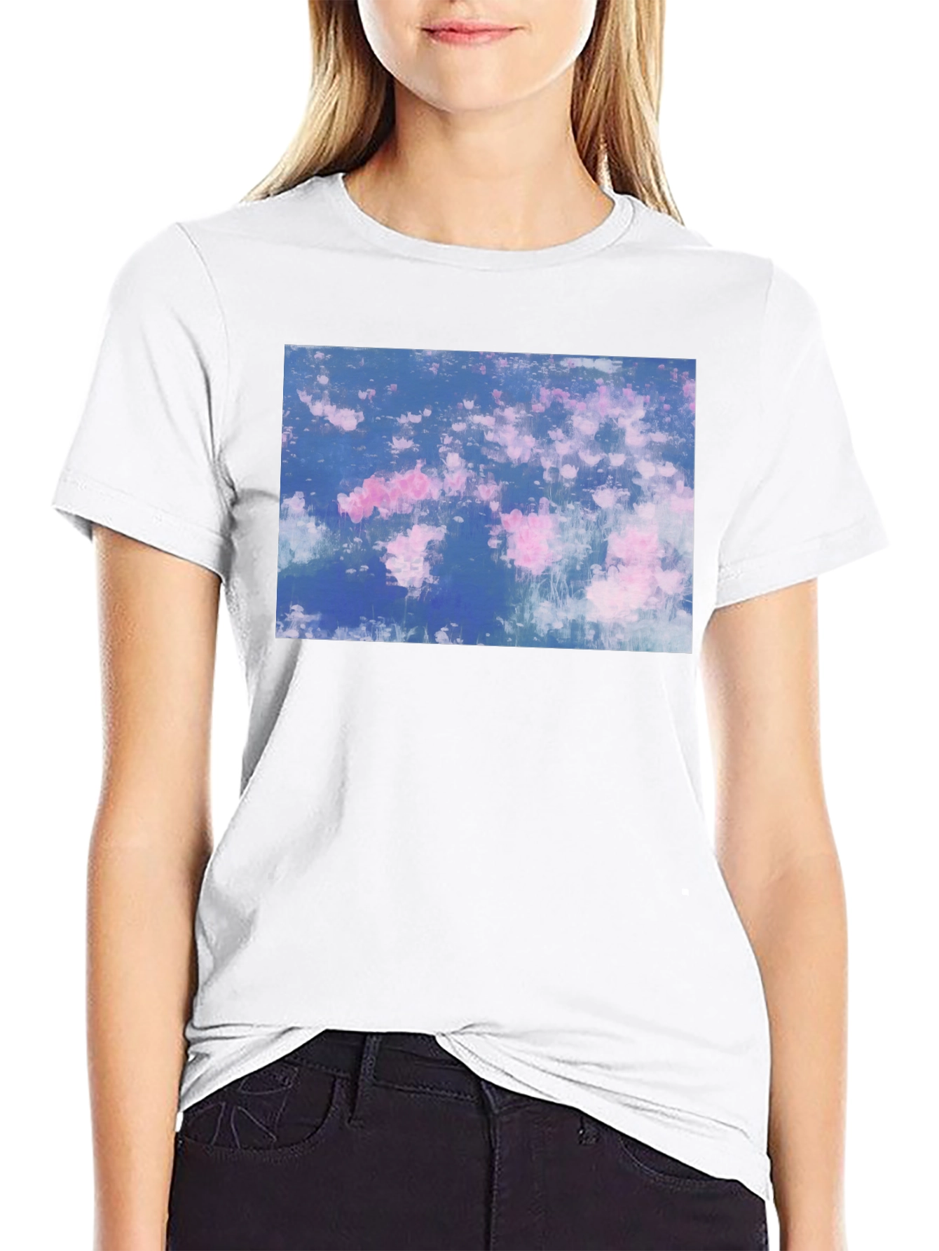 Floral Dream Black T-Shirt