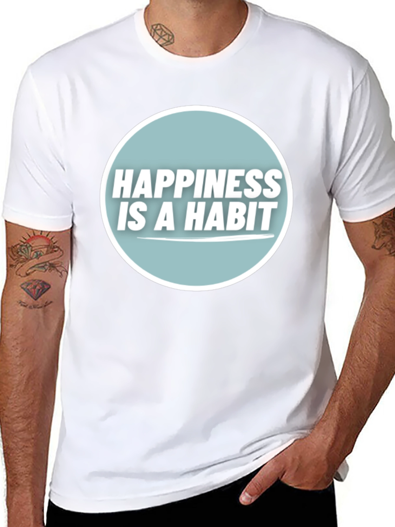Happiness is a Habit Graphic Tee