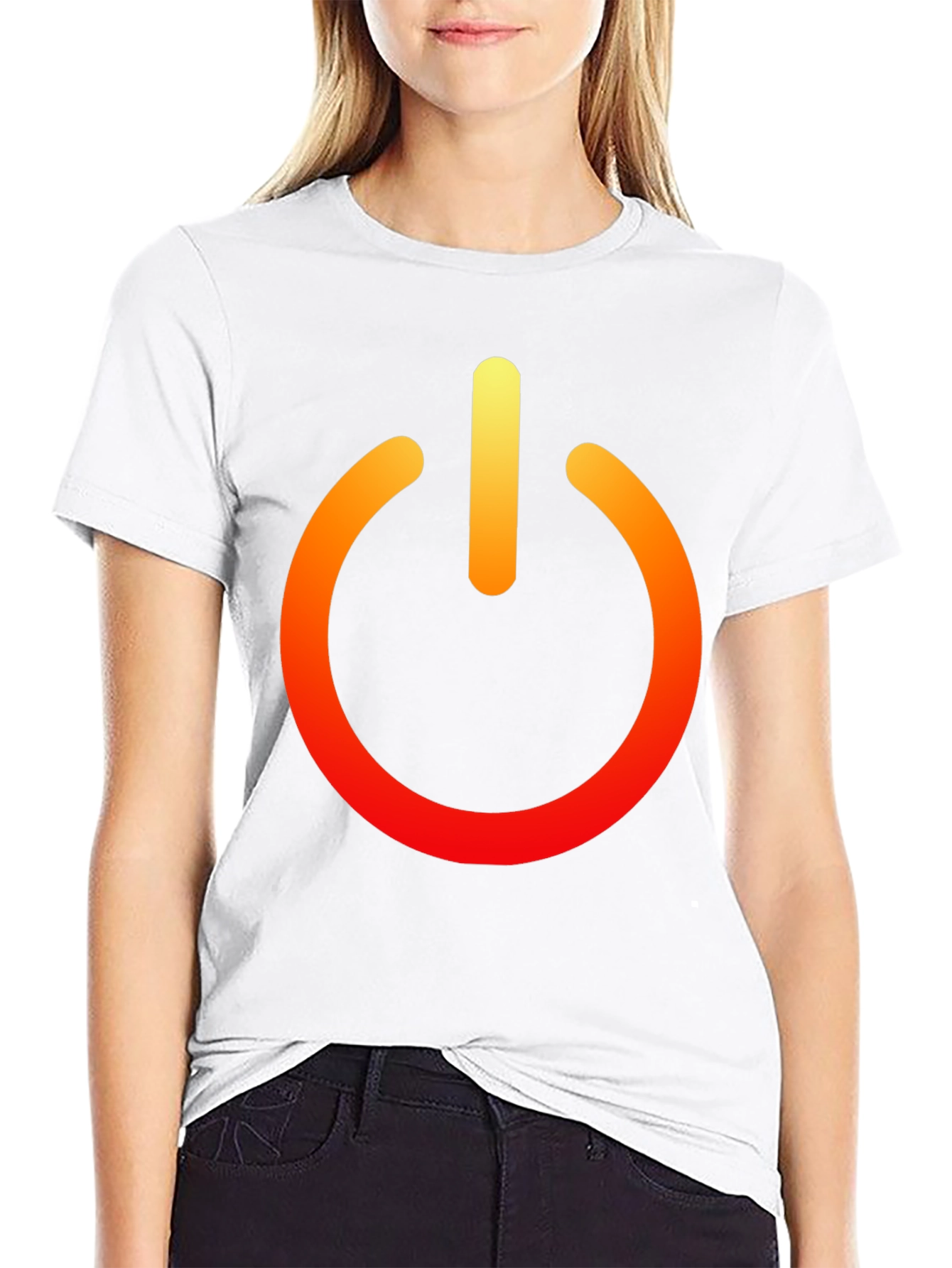 Power On Black Tee - Bold Graphic T-Shirt