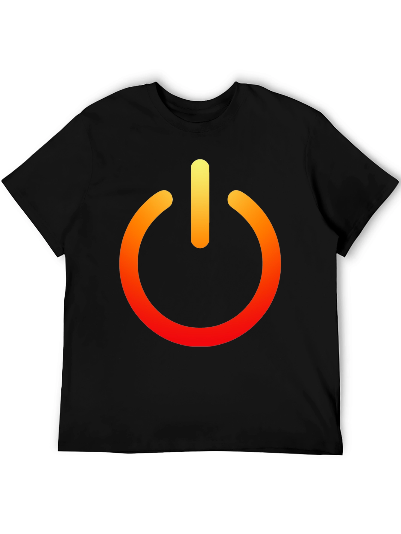 Power On Black Tee - Bold Graphic T-Shirt