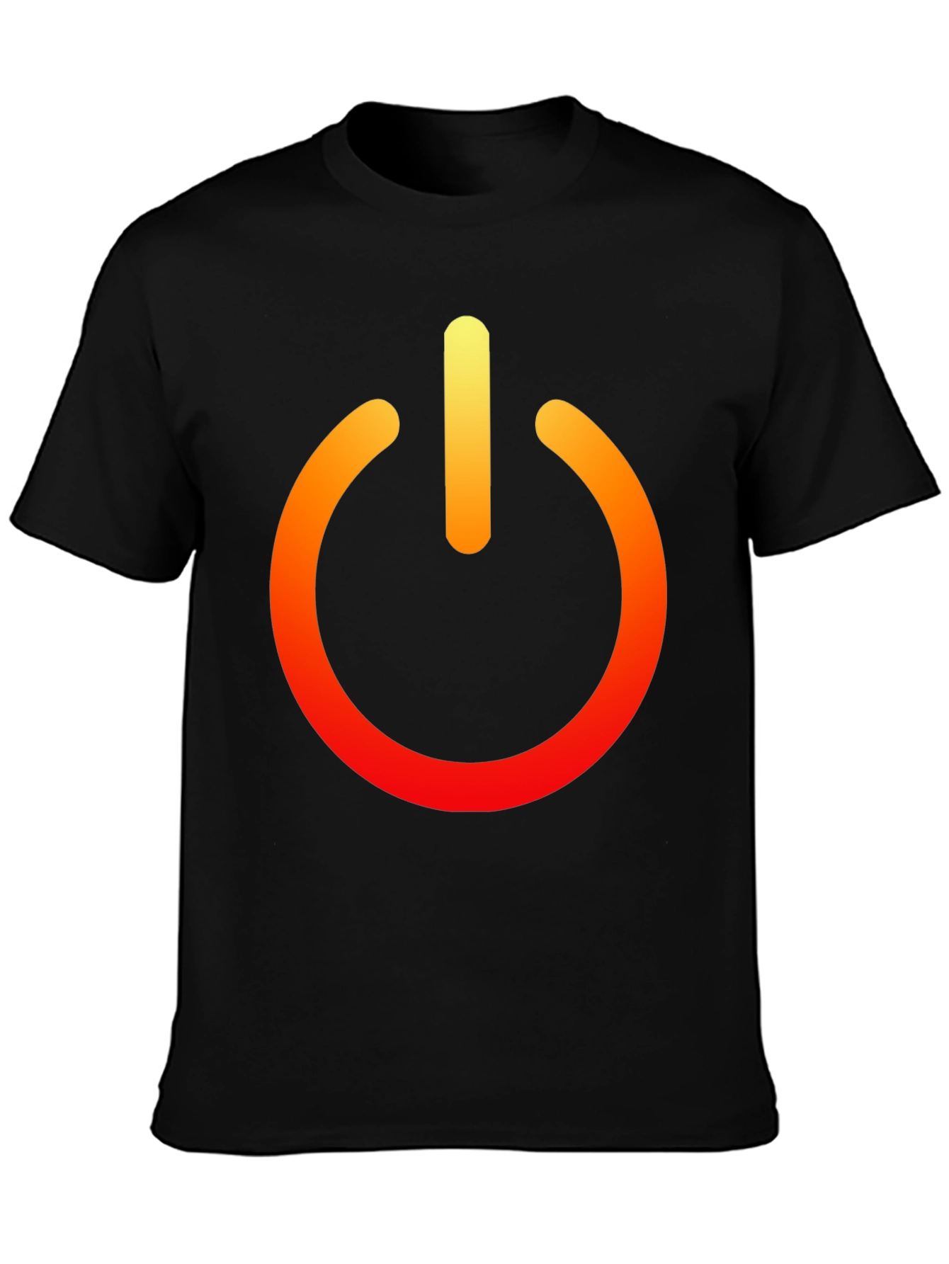 Power On Black Tee - Bold Graphic T-Shirt