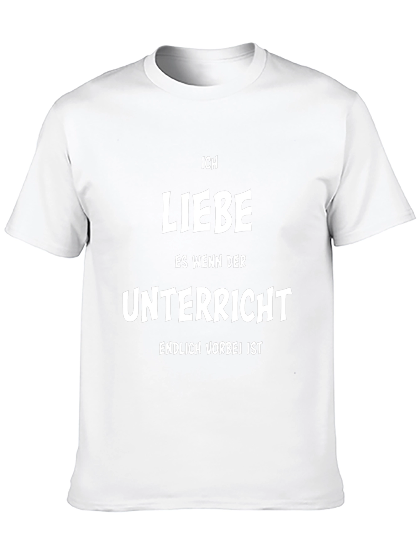 Ich Liebe Unterricht T-Shirt - German Text Graphic Tee