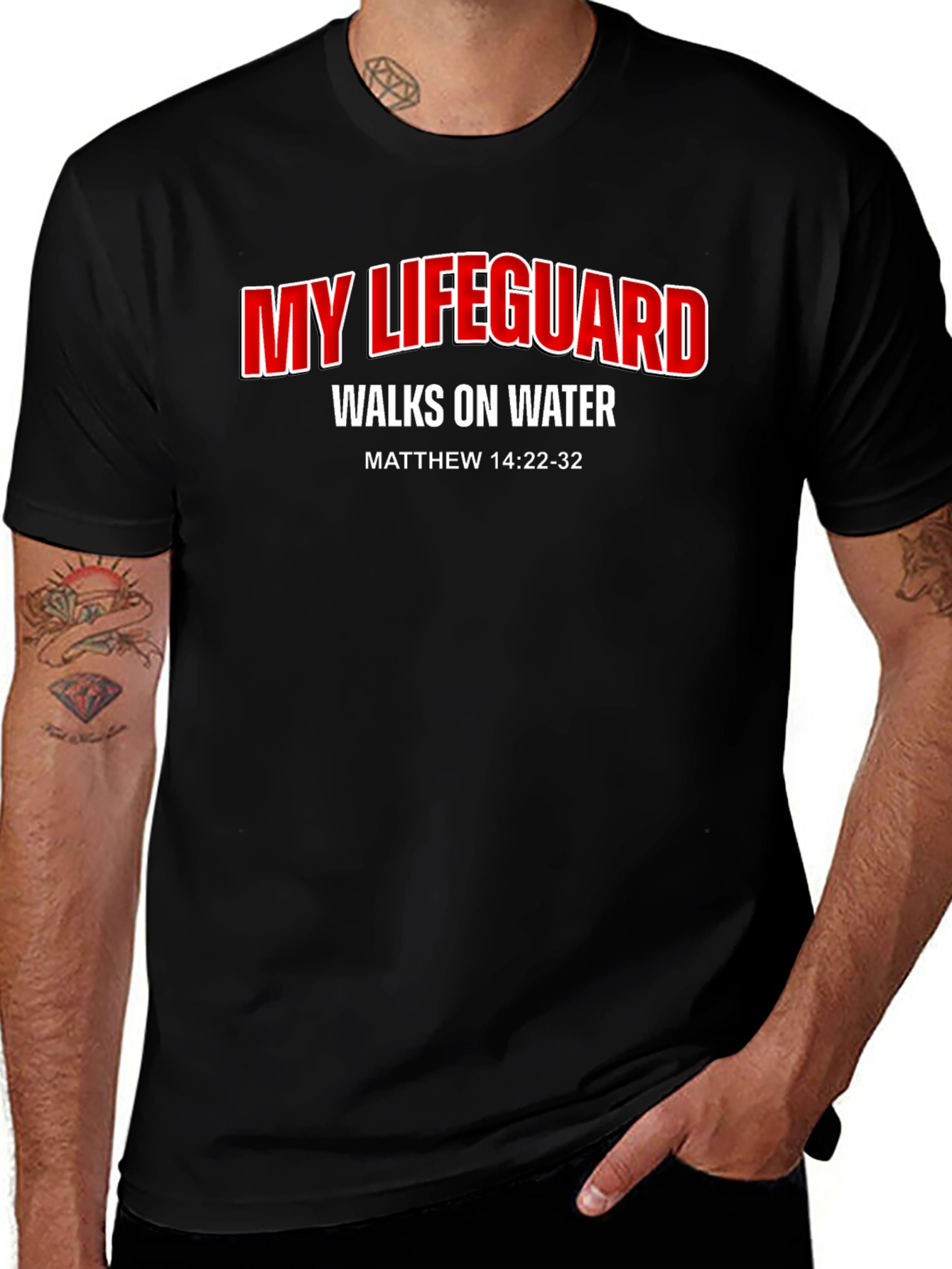 My Lifeguard Walks on Water T-Shirt