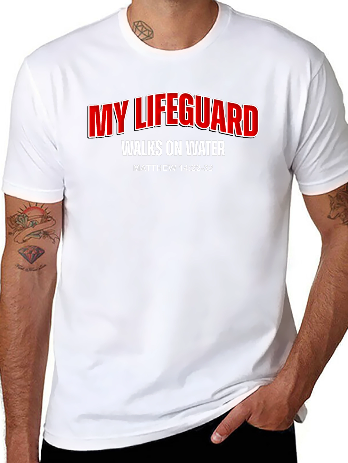 My Lifeguard Walks on Water T-Shirt