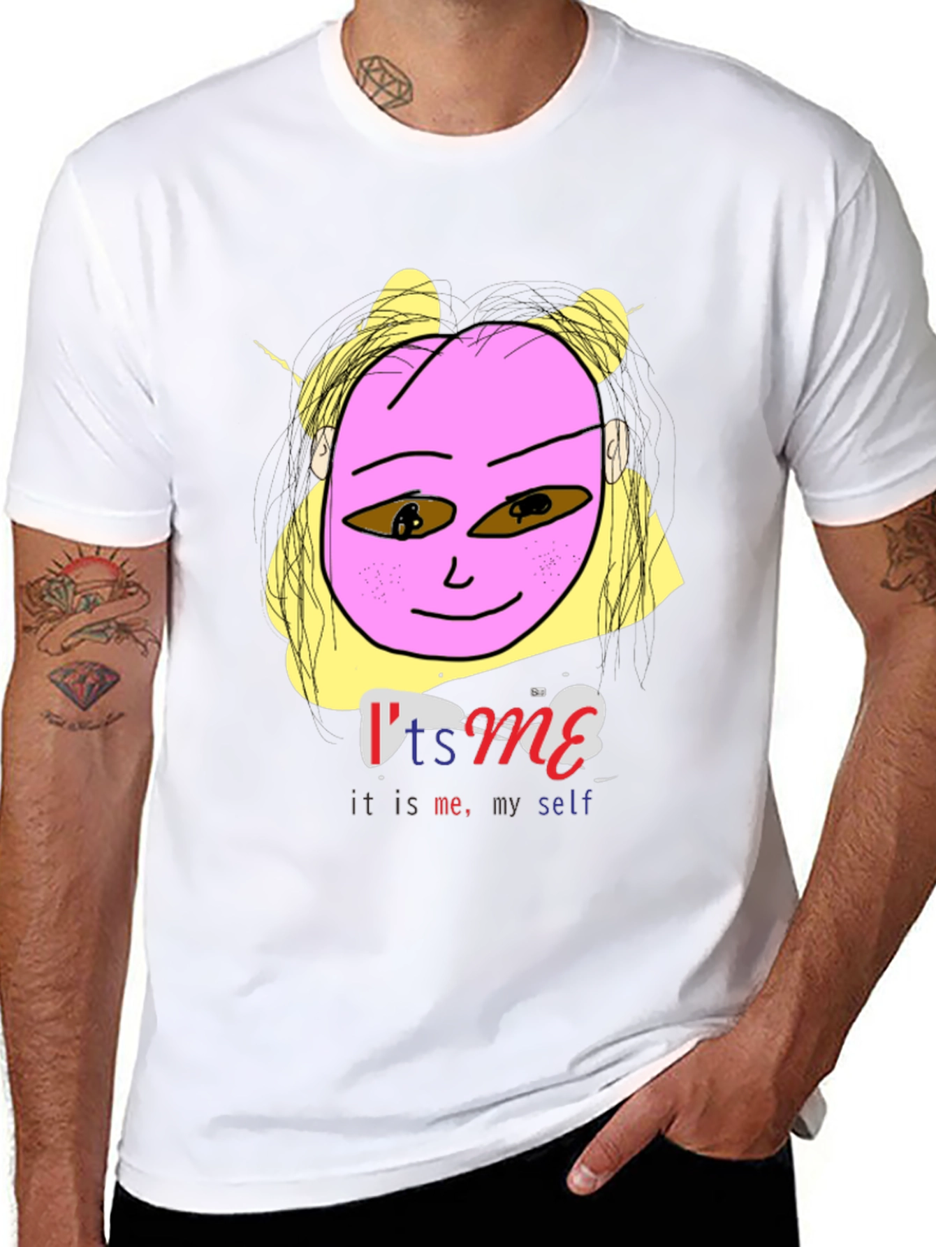 Unique Cartoon Graphic Print Mens T-Shirt