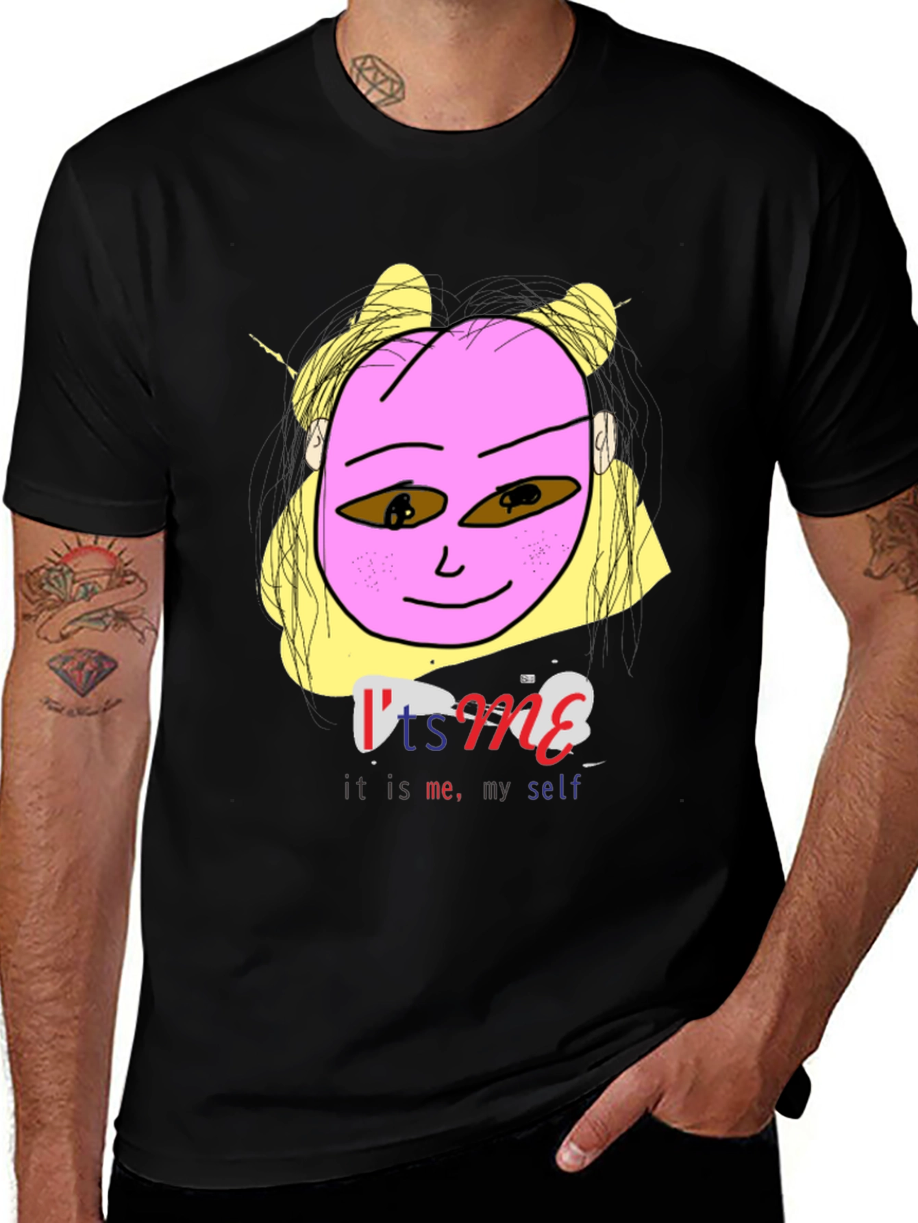 Unique Cartoon Graphic Print Mens T-Shirt