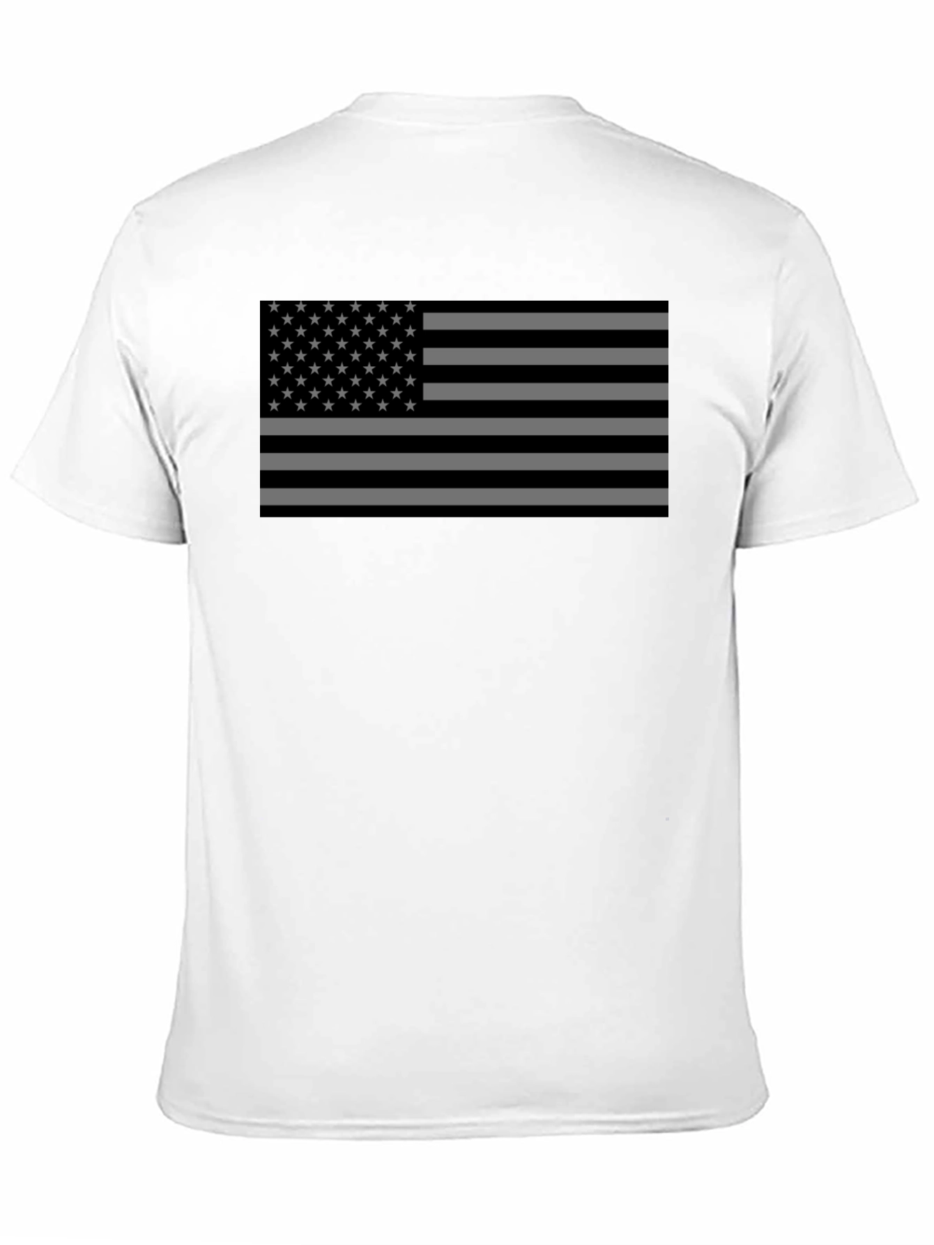 Black USA Flag Graphic T-Shirt - Patriotic Tee