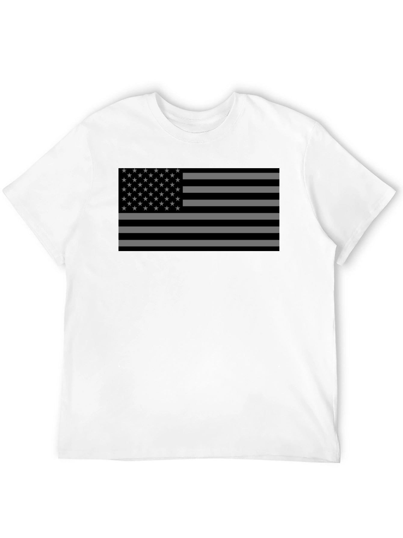 Black USA Flag Graphic T-Shirt - Patriotic Tee