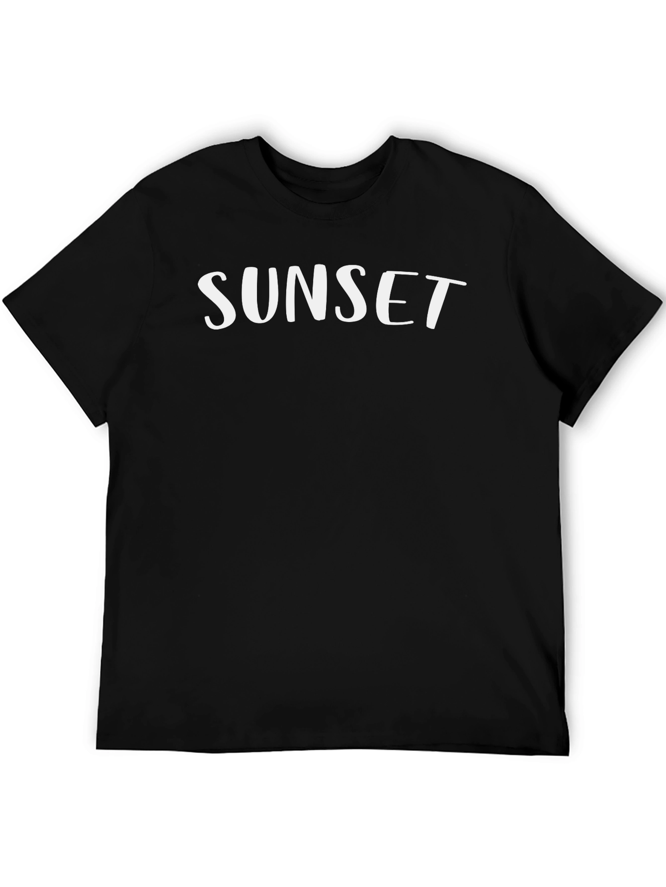 Sunset Graphic Tee - Stylish Black T-Shirt