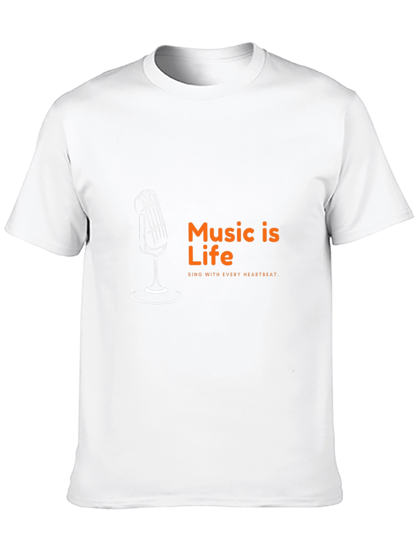 Music is Life T-Shirt - Sing with Every Heartbeat