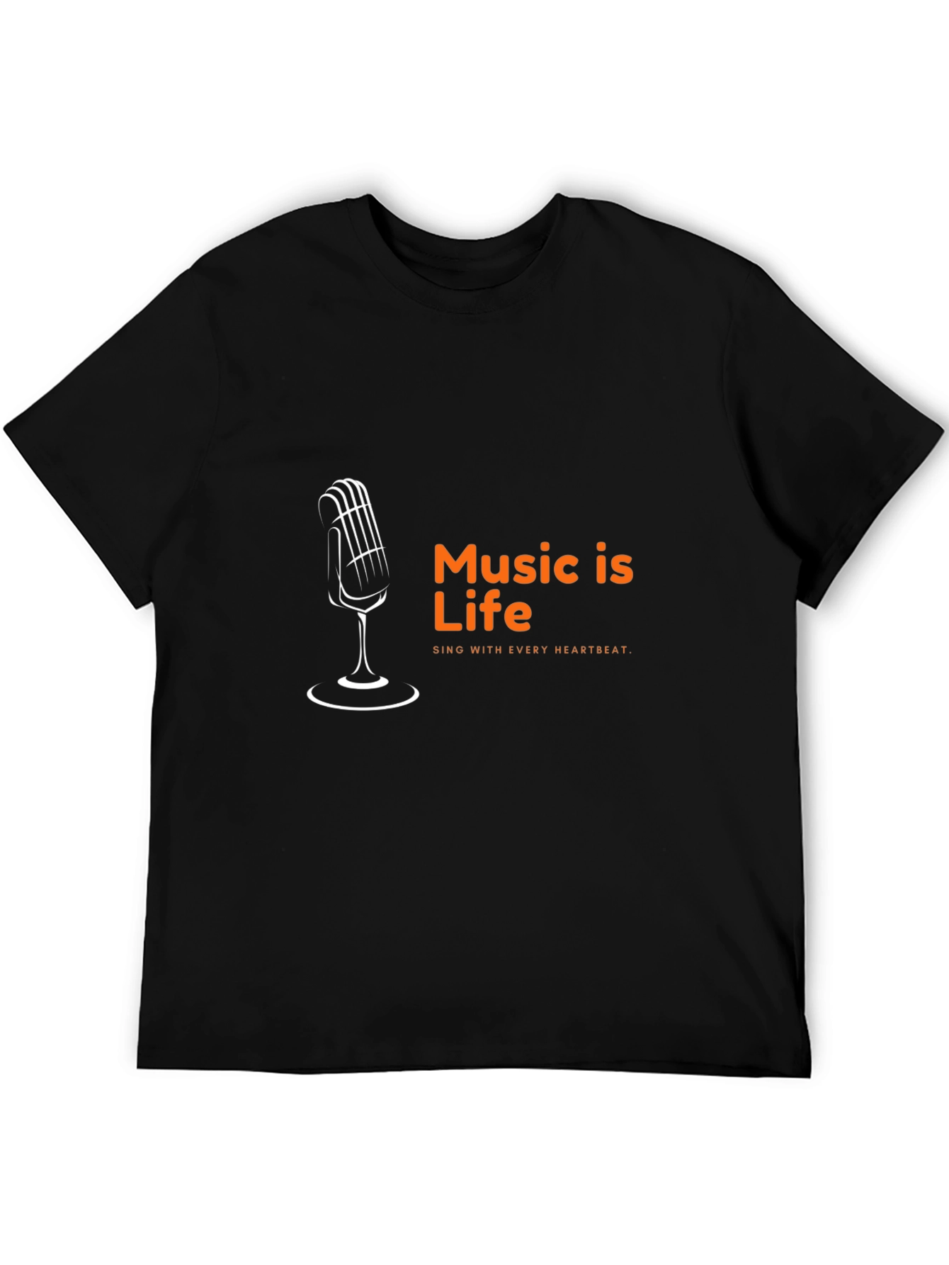 Music is Life T-Shirt - Sing with Every Heartbeat