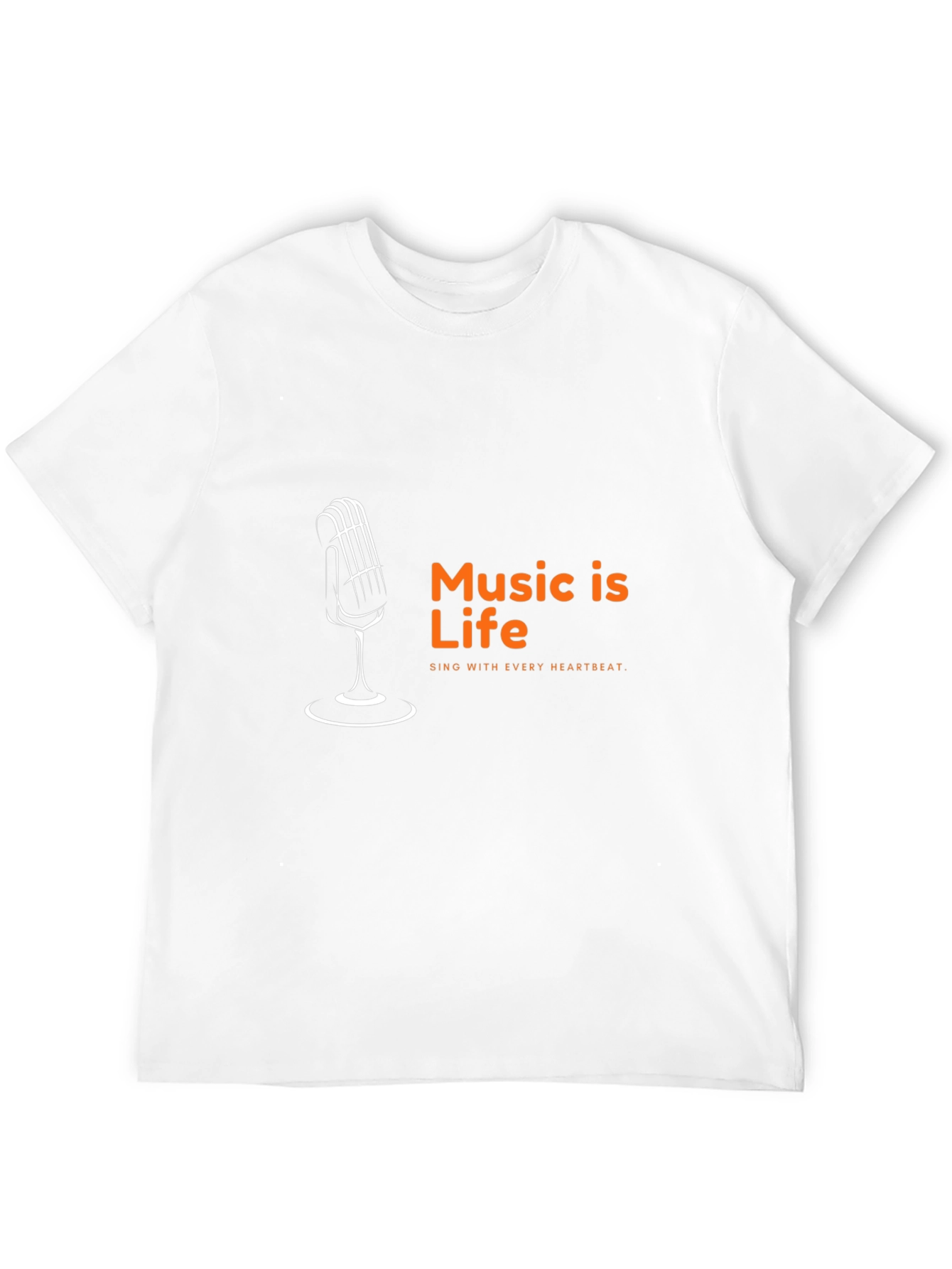 Music is Life T-Shirt - Sing with Every Heartbeat