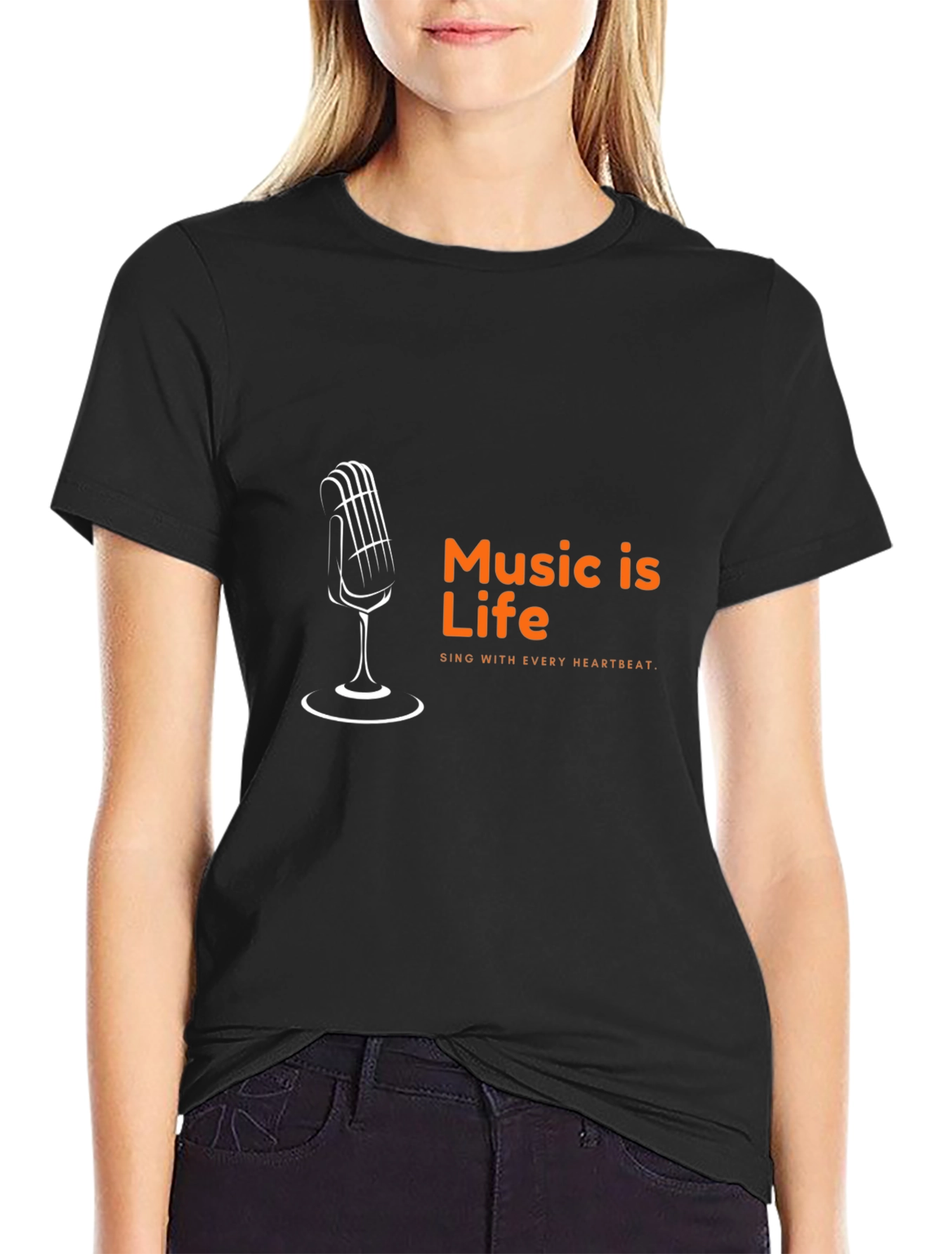 Music is Life T-Shirt - Sing with Every Heartbeat
