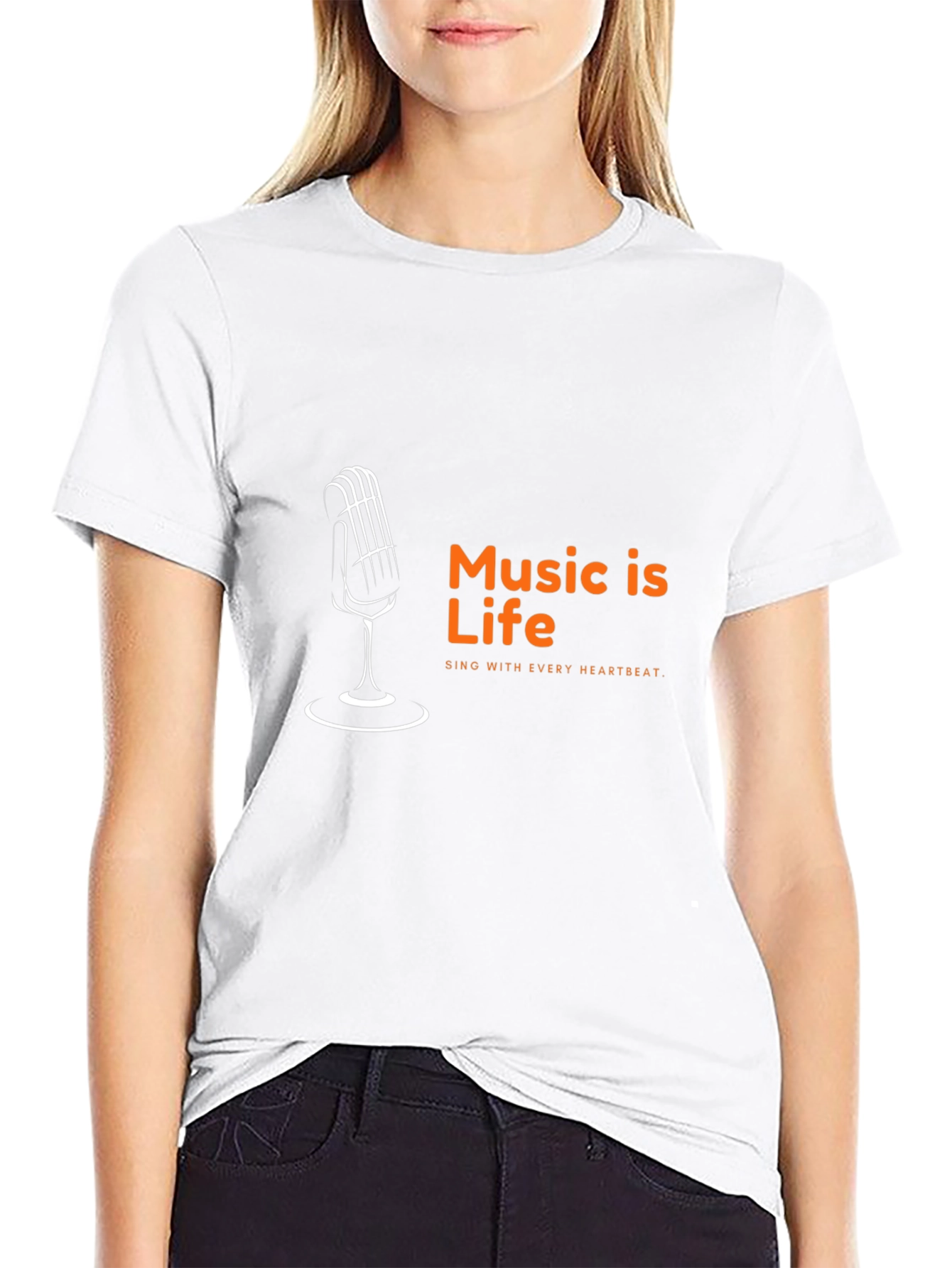 Music is Life T-Shirt - Sing with Every Heartbeat