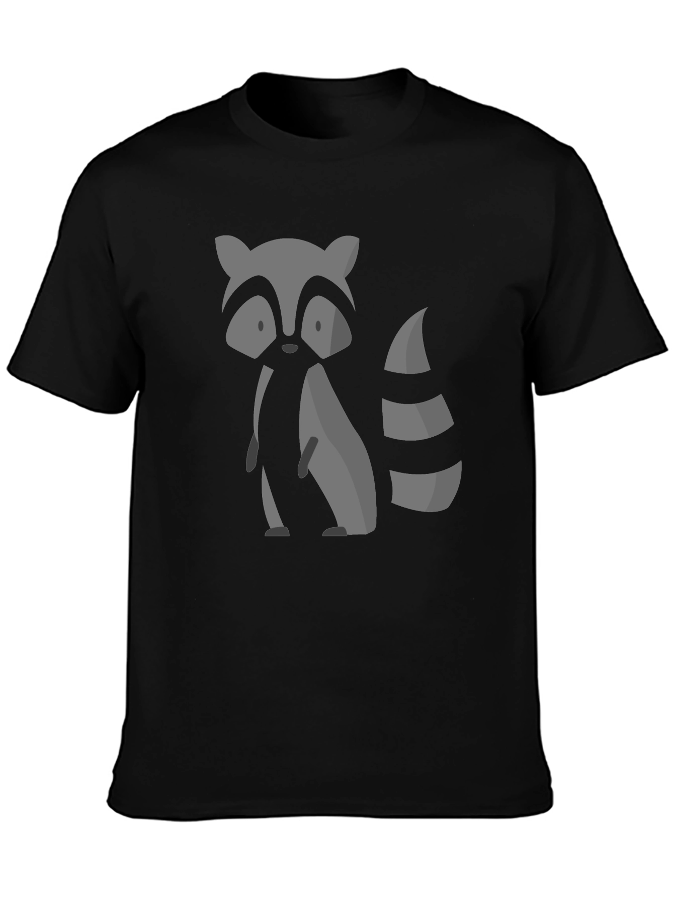 Raccoon Graphic Tee - Mens Black T-Shirt