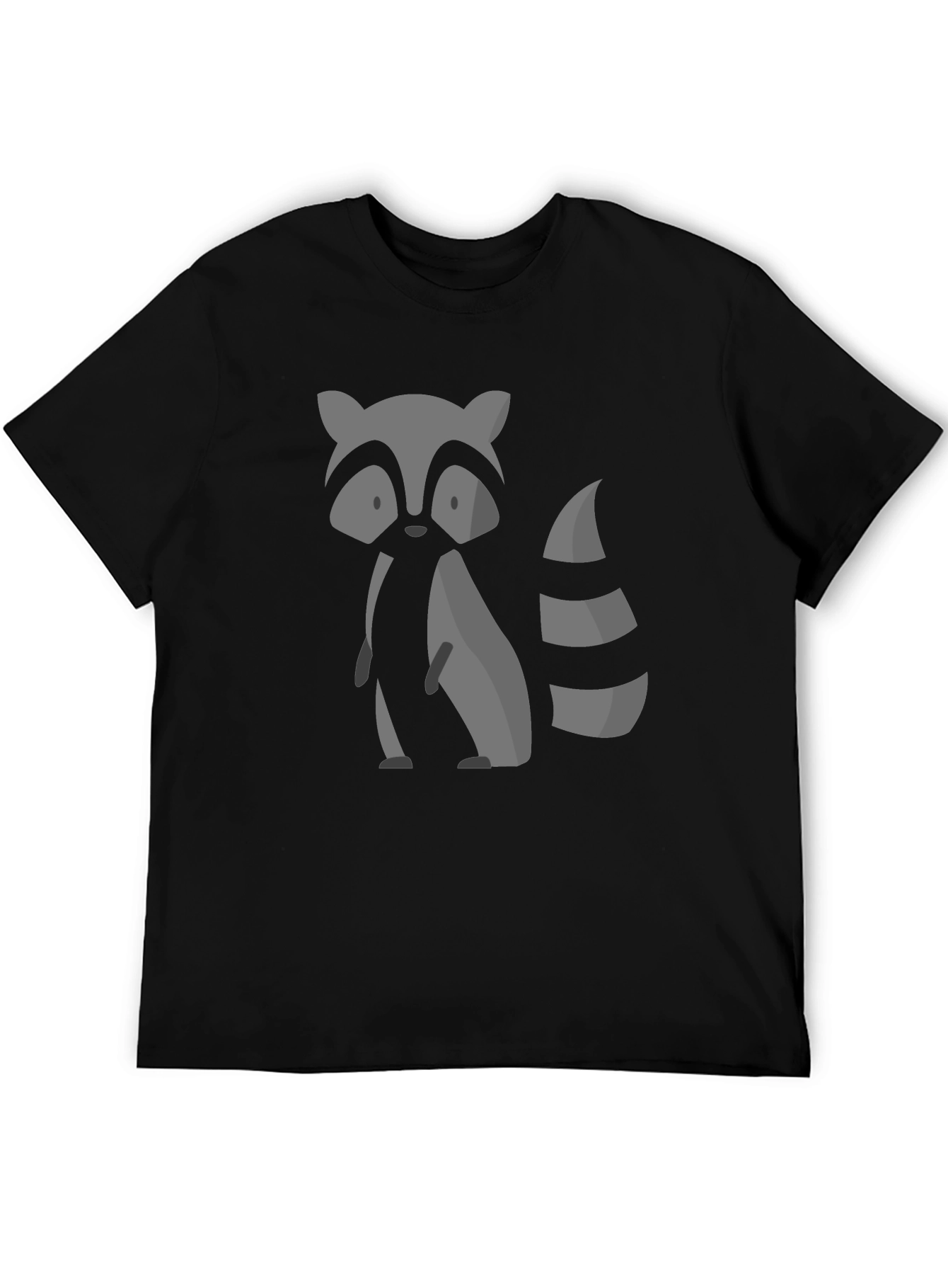 Raccoon Graphic Tee - Mens Black T-Shirt