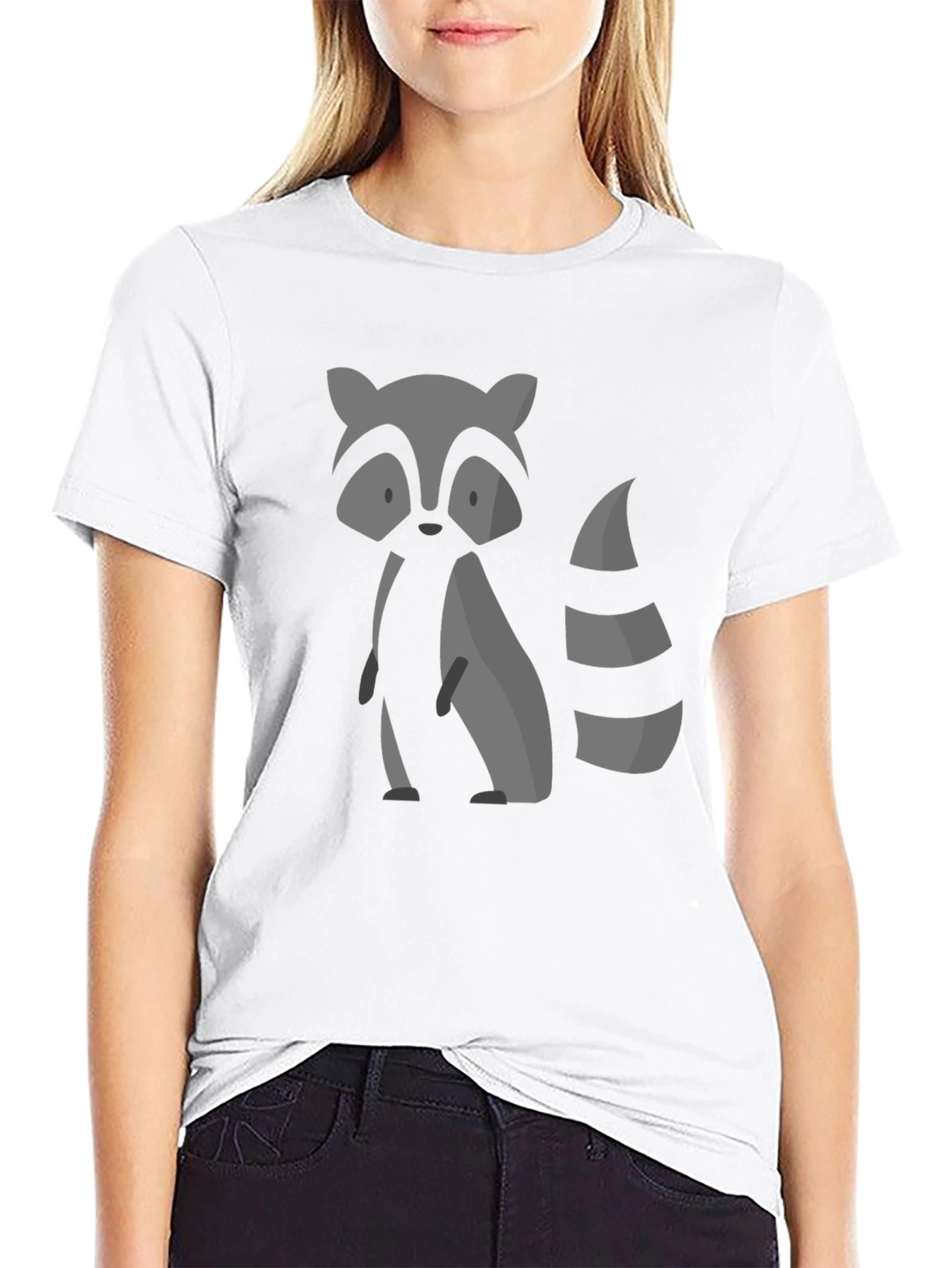 Raccoon Graphic Tee - Mens Black T-Shirt