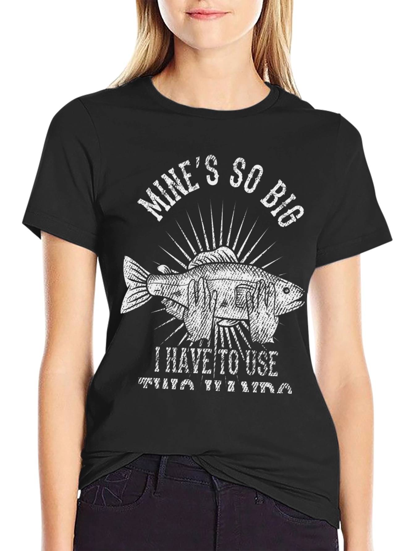 Mines So Big Funny Fishing T-Shirt