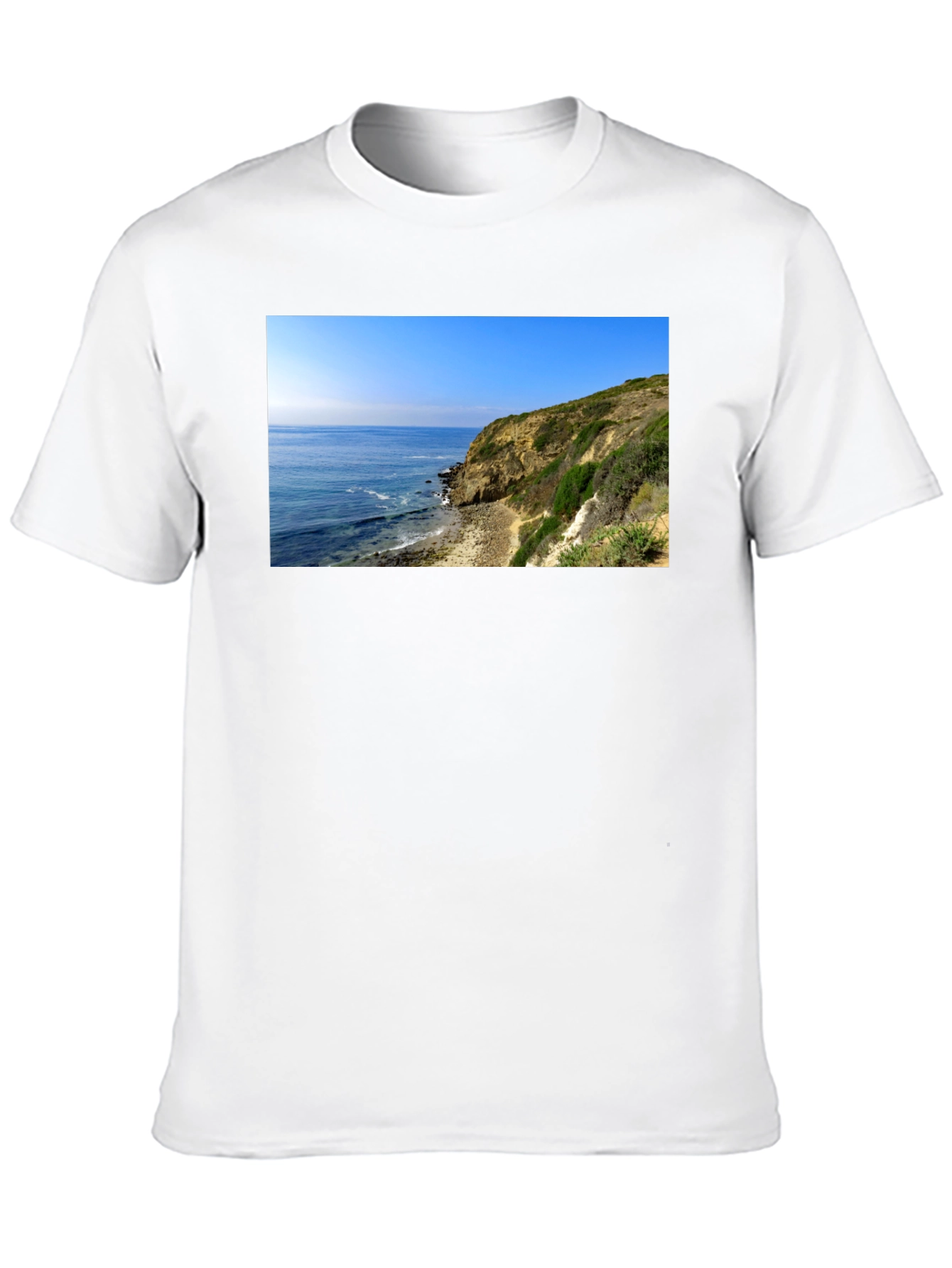 Coastal Cliff T-Shirt - Mens Black Tee