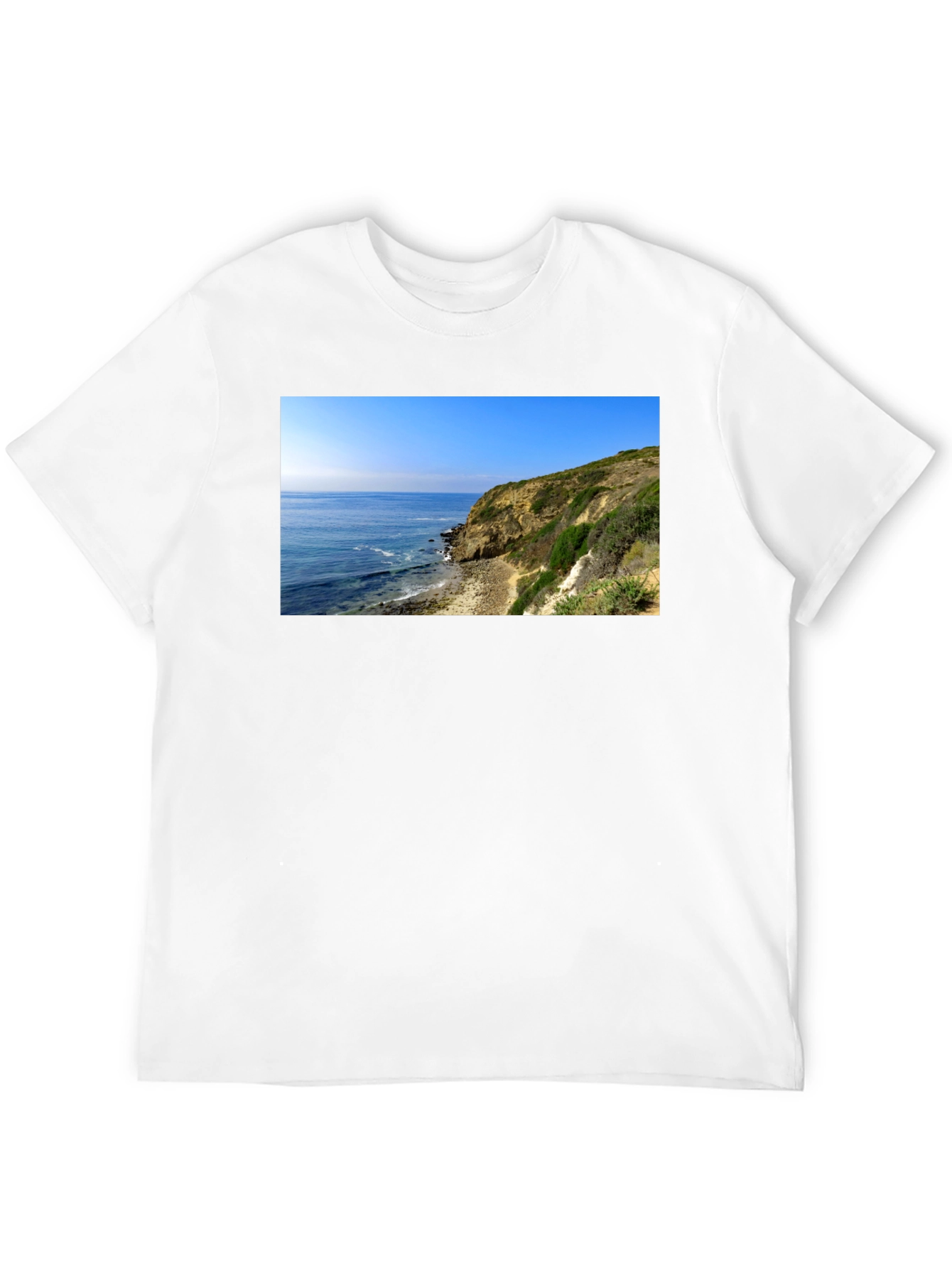 Coastal Cliff T-Shirt - Mens Black Tee