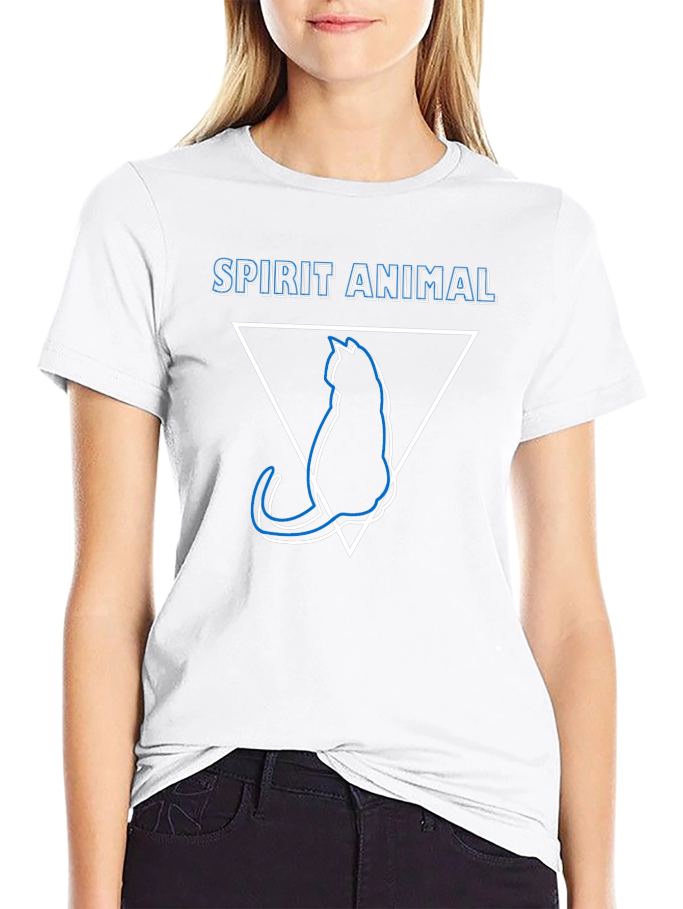Spirit Animal Cat T-Shirt - Minimalist Design