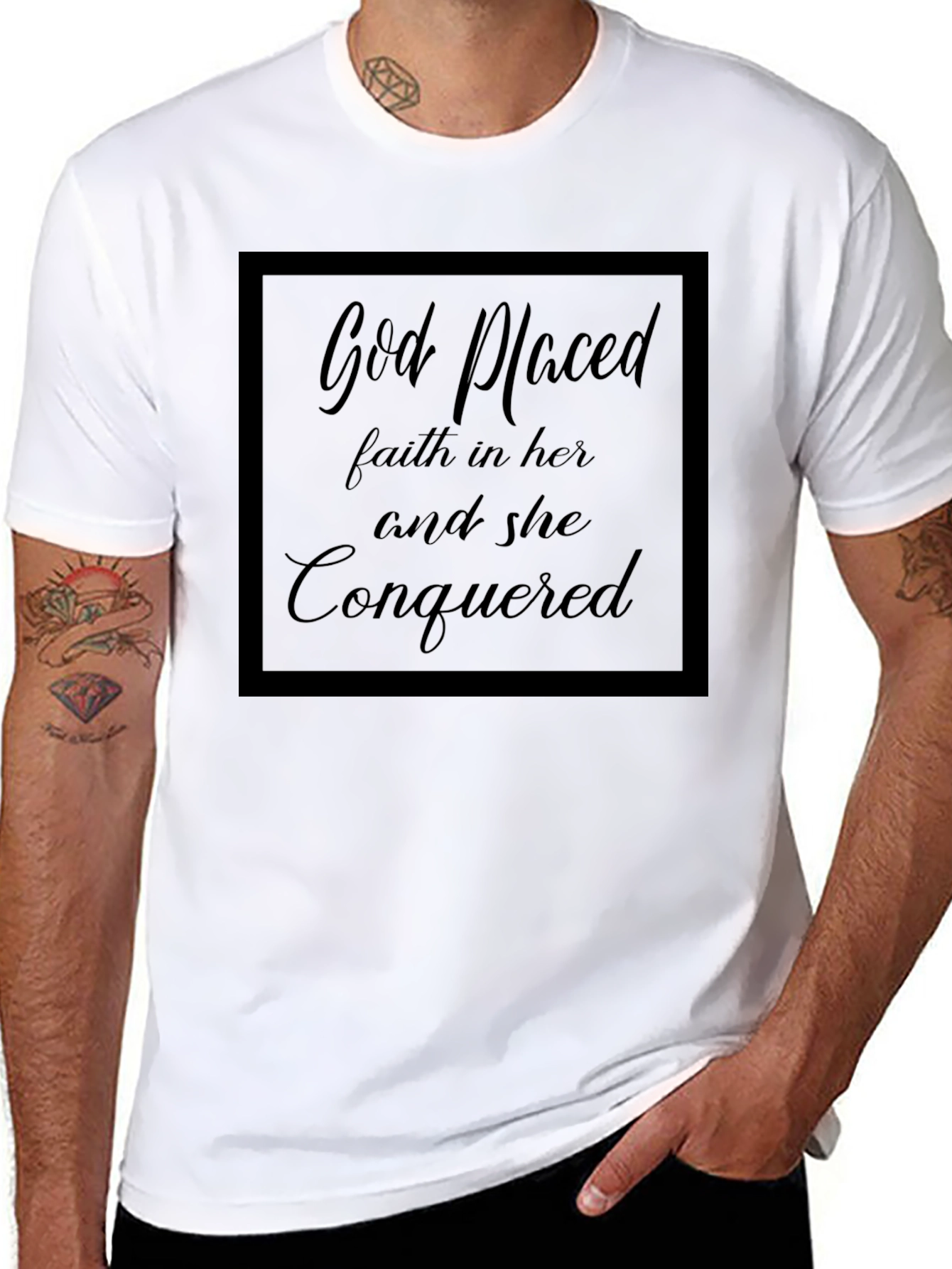 Faithful Woman T-Shirt: God Placed Faith in Her