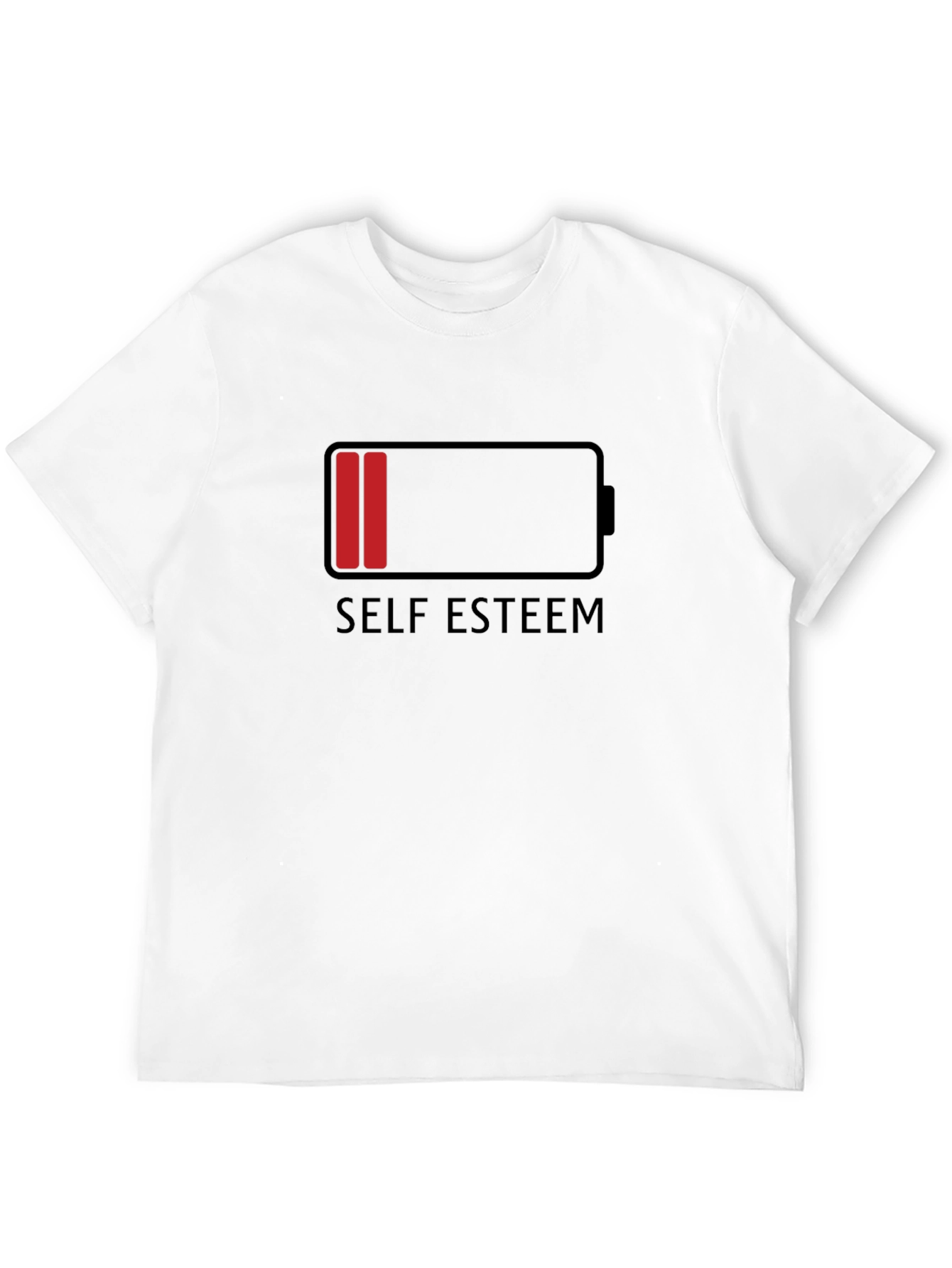 Low Self Esteem Graphic T-Shirt - Black