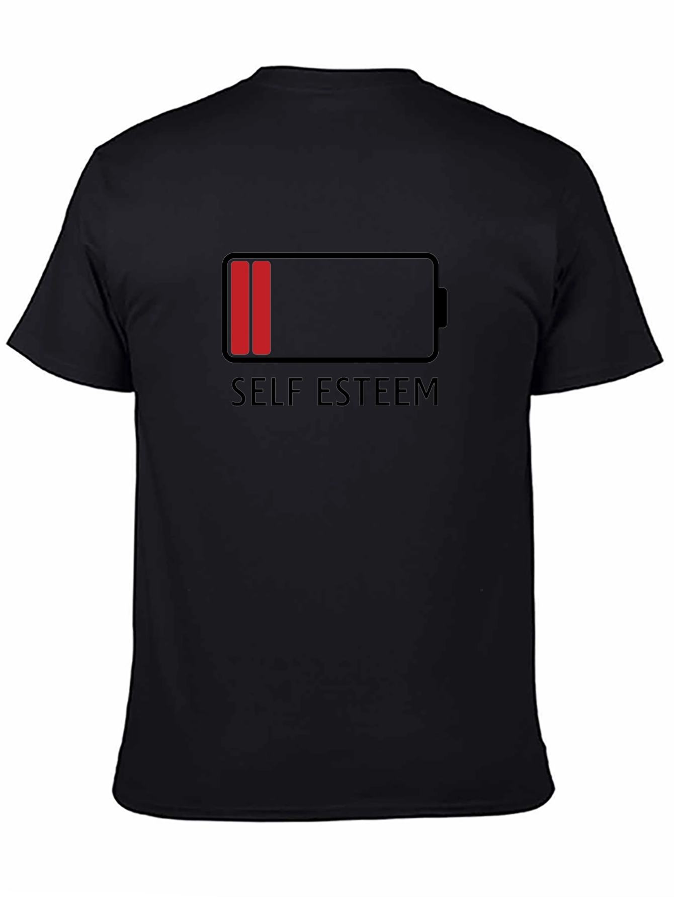 Low Self Esteem Graphic T-Shirt - Black