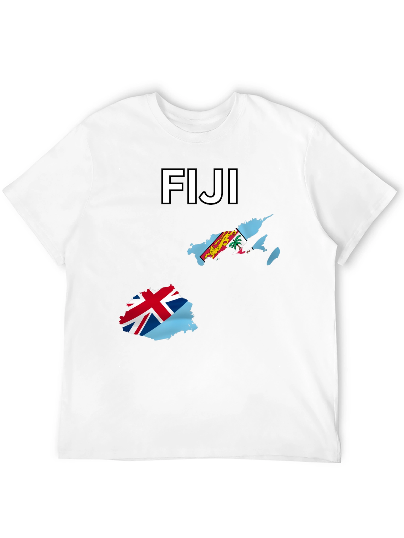 Fiji Map Flag T-Shirt - Country Pride Tee