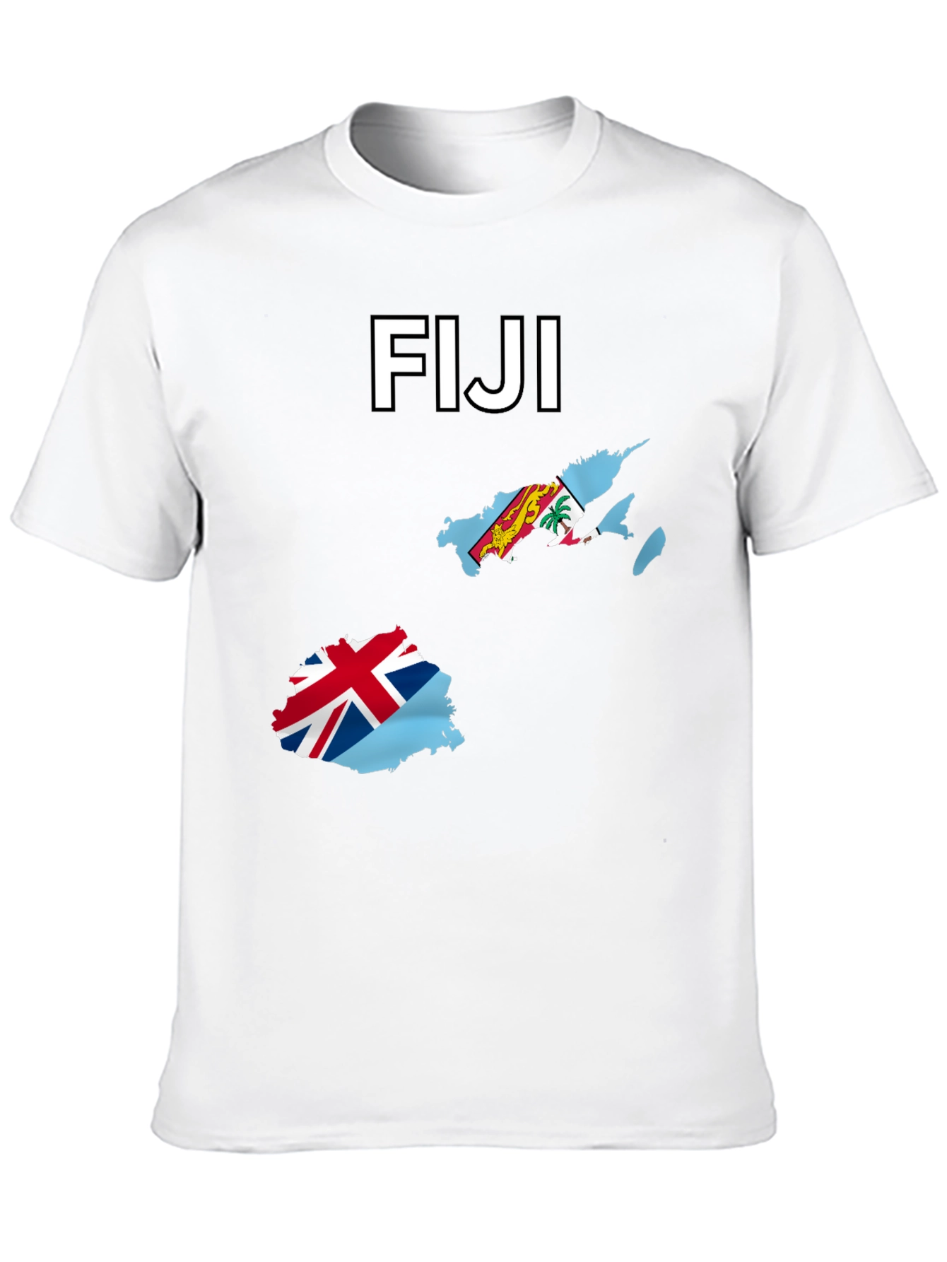 Fiji Map Flag T-Shirt - Country Pride Tee