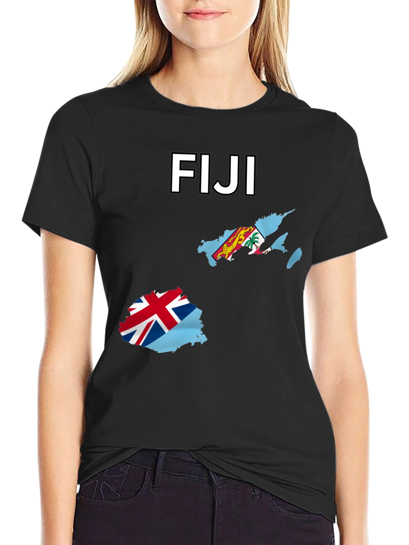 Fiji Map Flag T-Shirt - Country Pride Tee