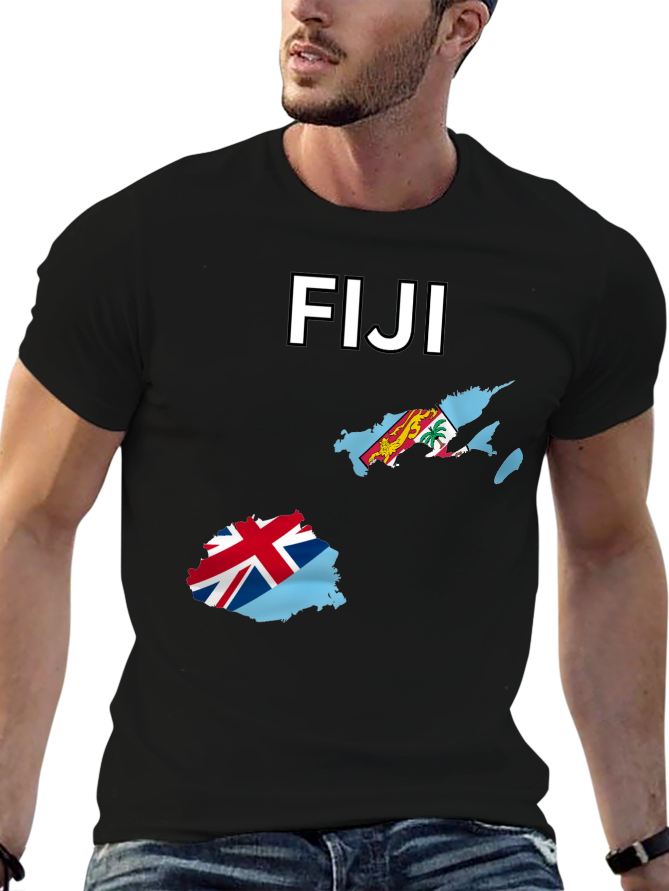 Fiji Map Flag T-Shirt - Country Pride Tee