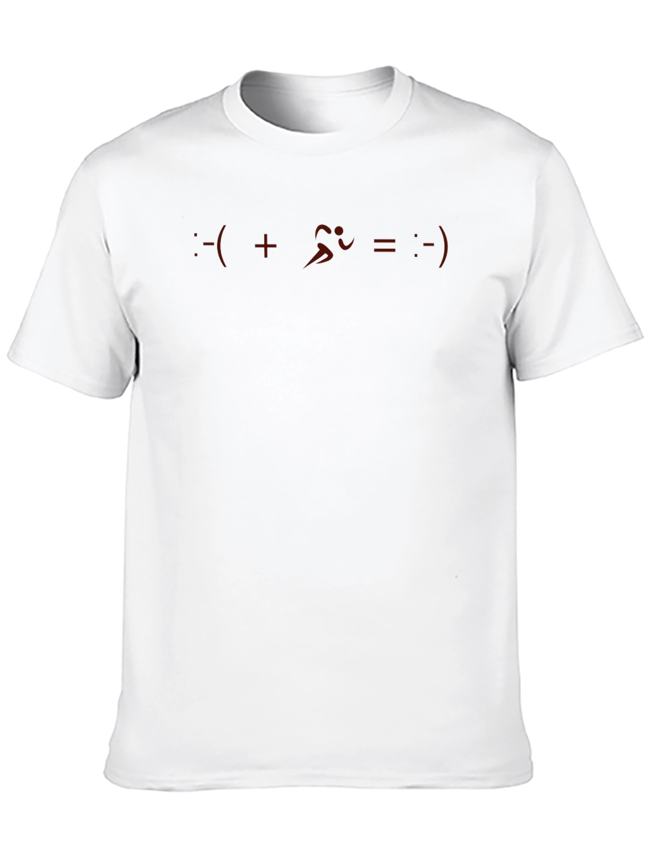 Funny Running T-Shirt - Sad + Running = Happy