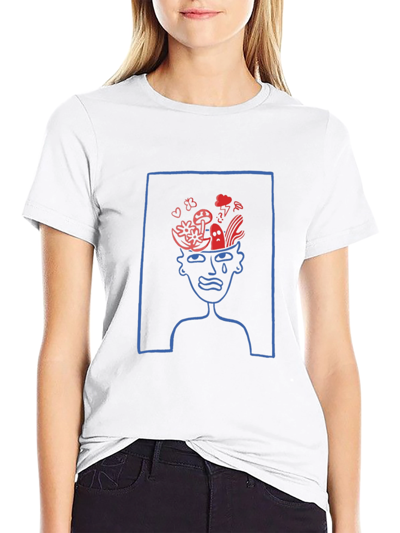 Unique Graphic Tee - Emotional Artwork